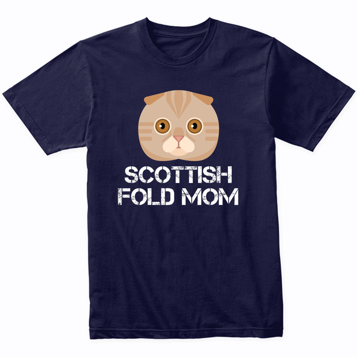 Scottish Fold Mom Cat Owner T-Shirt