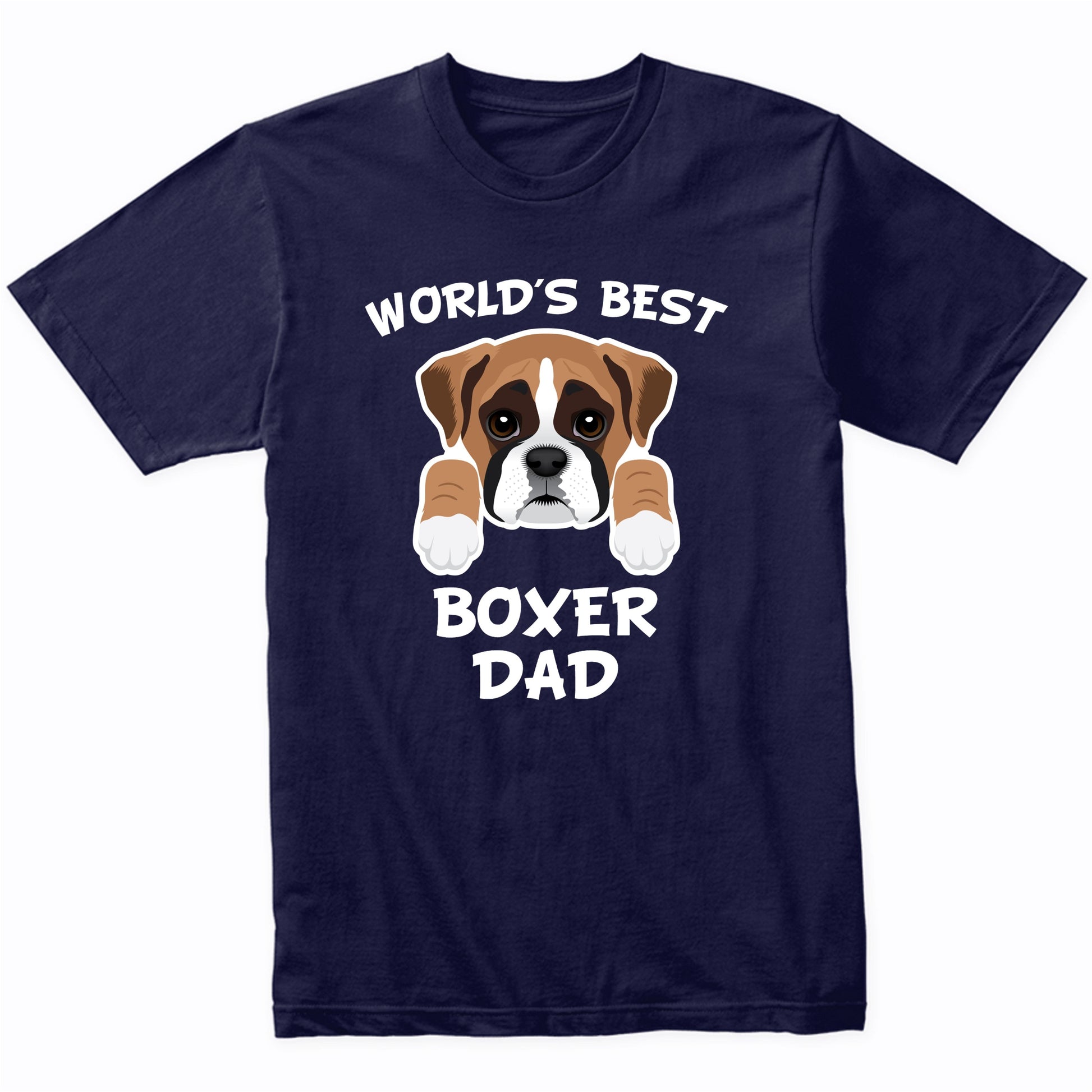 World's Best Boxer Dad Dog Owner T-Shirt