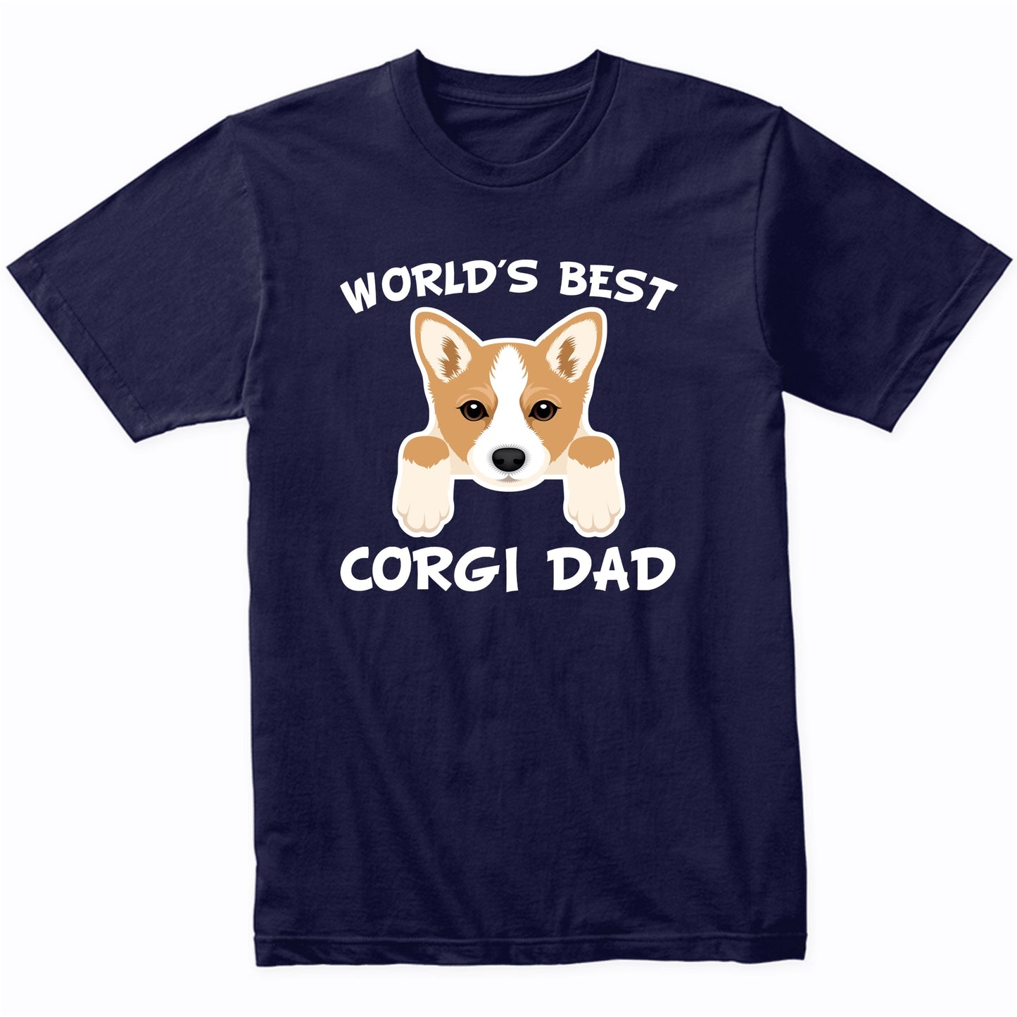 World's Best Corgi Dad Dog Owner T-Shirt