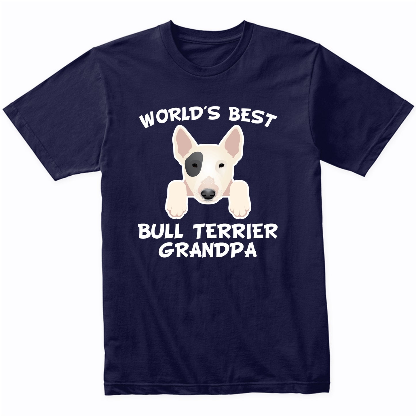World's Best Bull Terrier Grandpa Dog Granddog T-Shirt