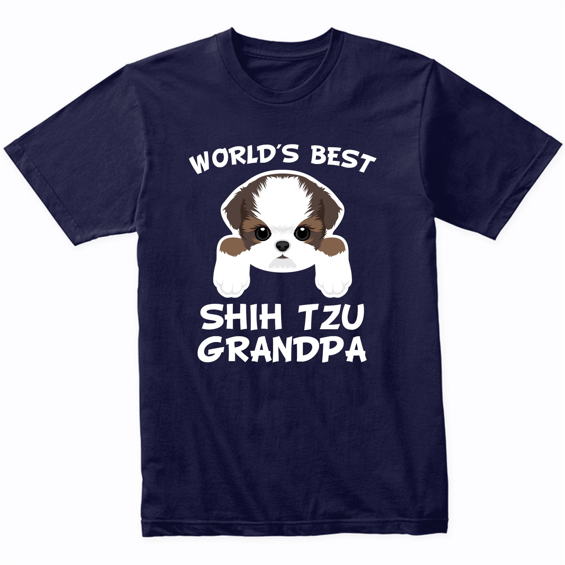 World's Best Shih Tzu Grandpa Dog Granddog T-Shirt
