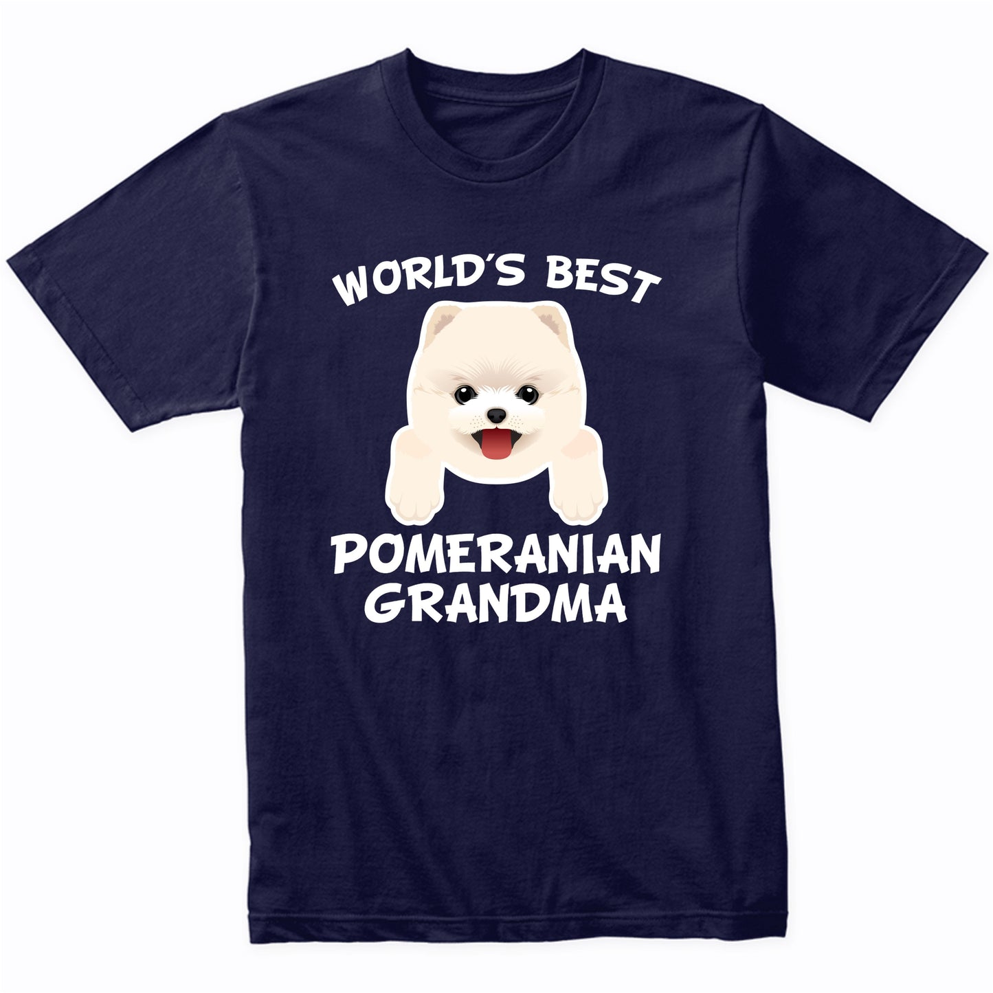 World's Best Pomeranian Grandma Dog Granddog T-Shirt