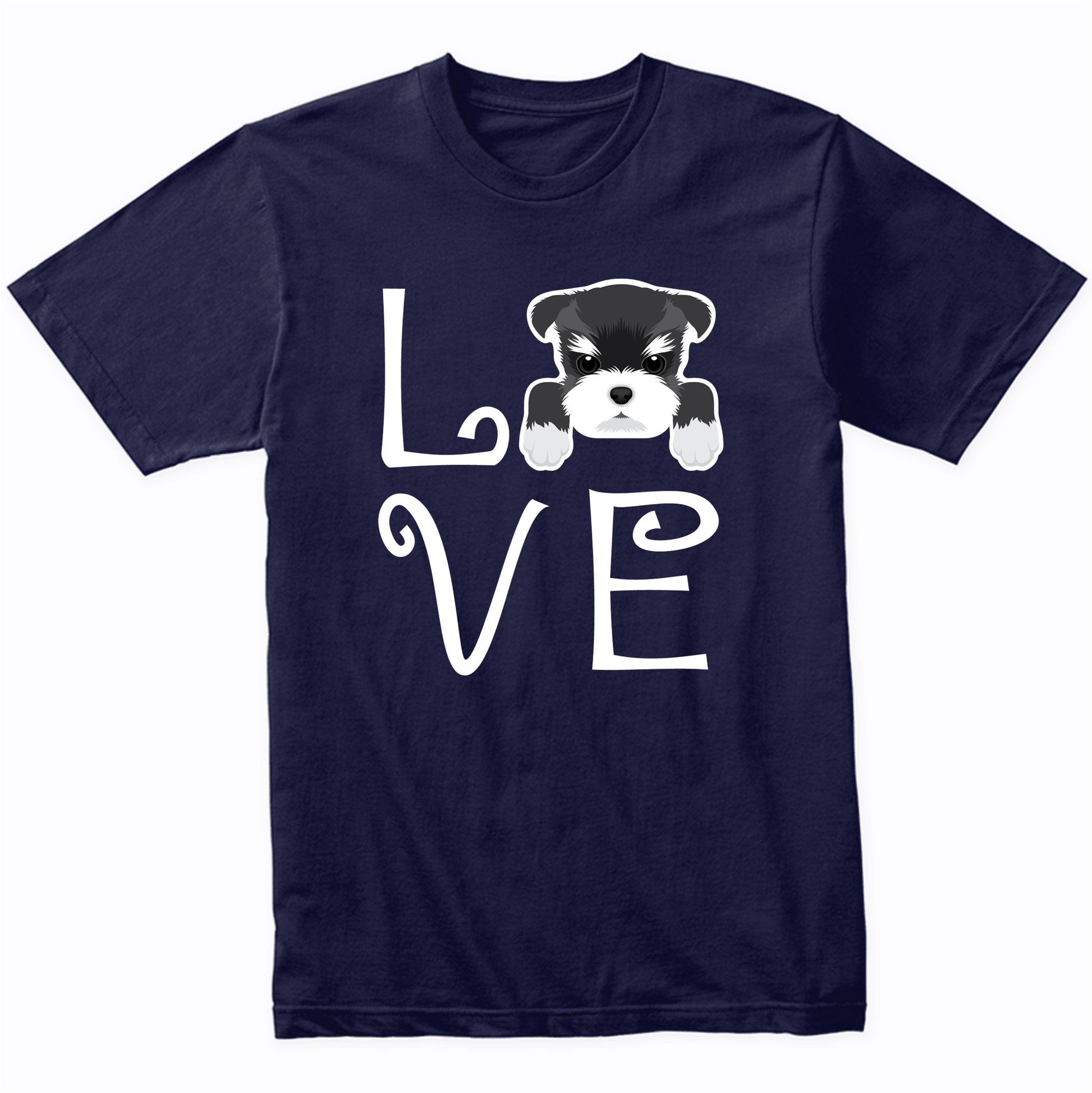 Schnauzer Love Dog Owner Schnauzer Puppy T-Shirt