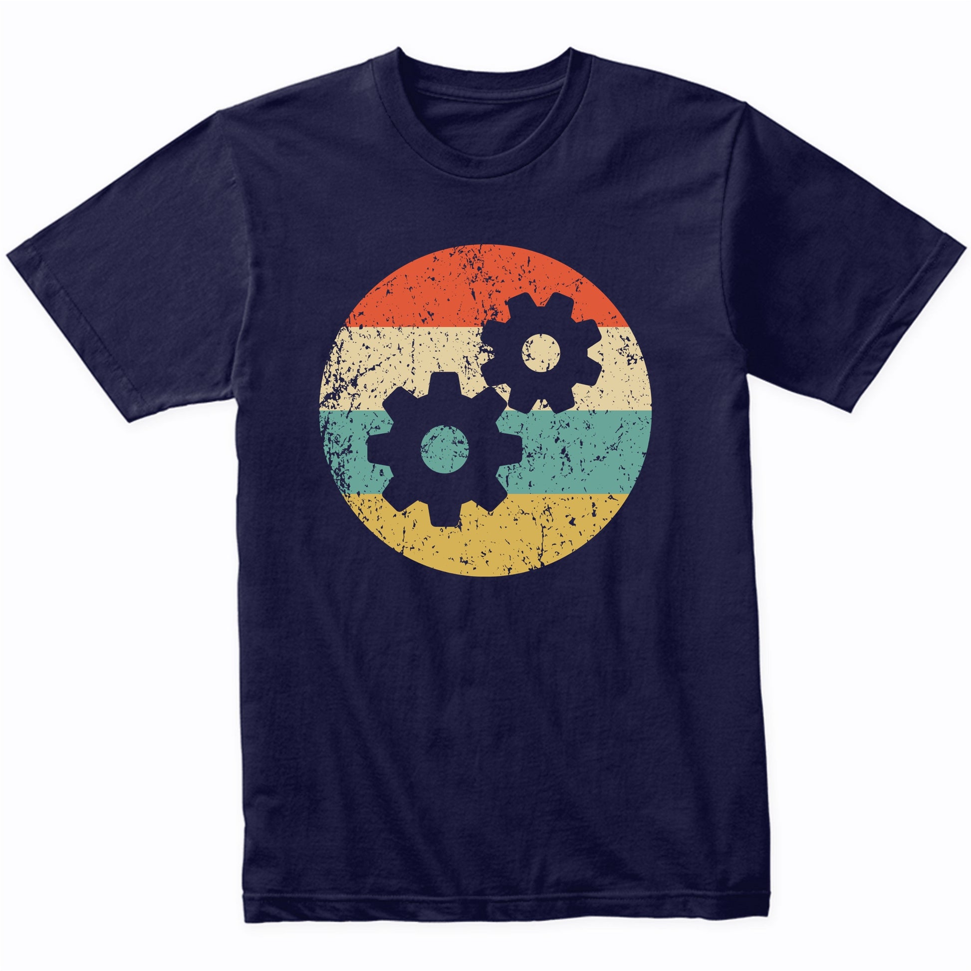 Engineer Shirt - Vintage Retro Gears T-Shirt