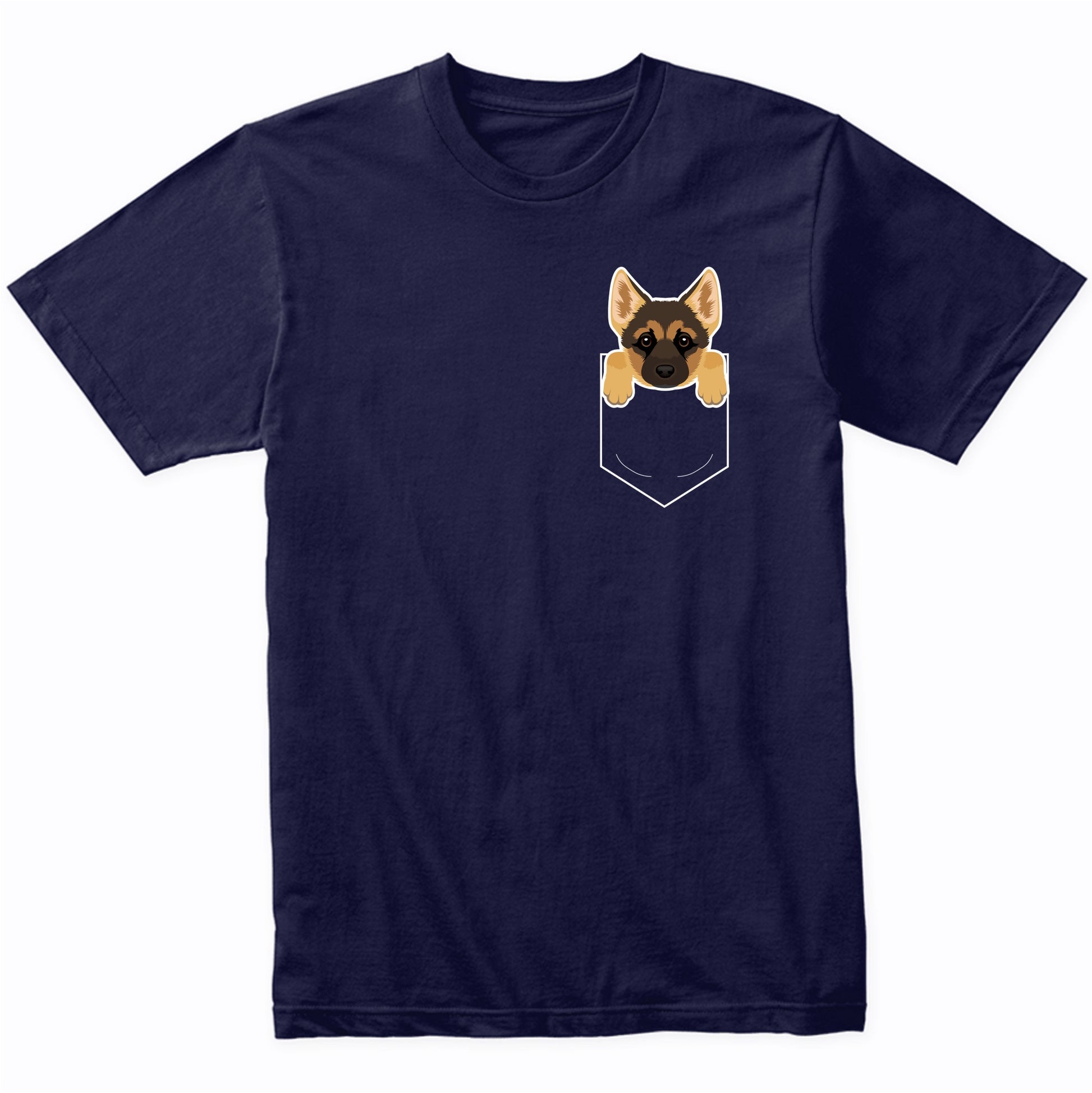 German Shepherd In My Pocket Cute Dog Owner T-Shirt