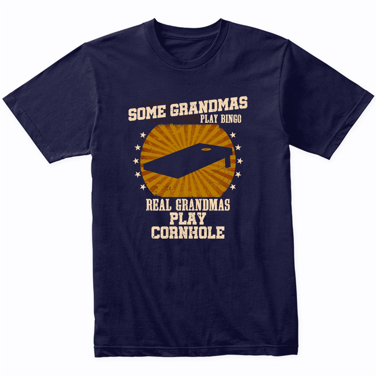 Cornhole Grandma Shirt - Real Grandmas Play Cornhole T-Shirt