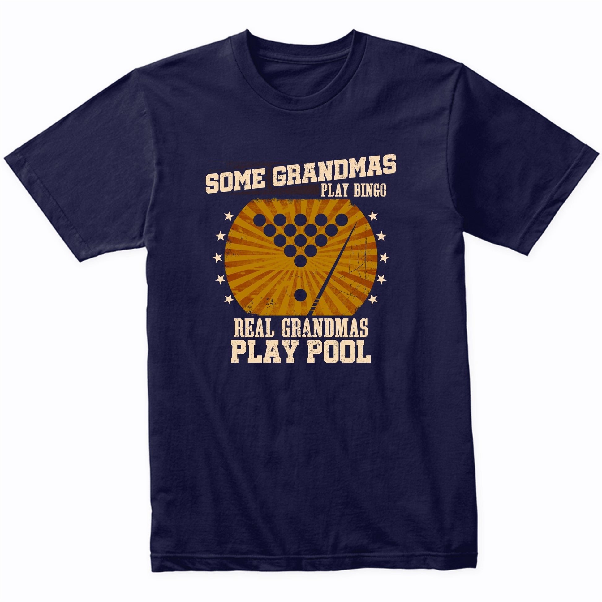 Billiards Grandma Shirt - Real Grandmas Play Pool T-Shirt