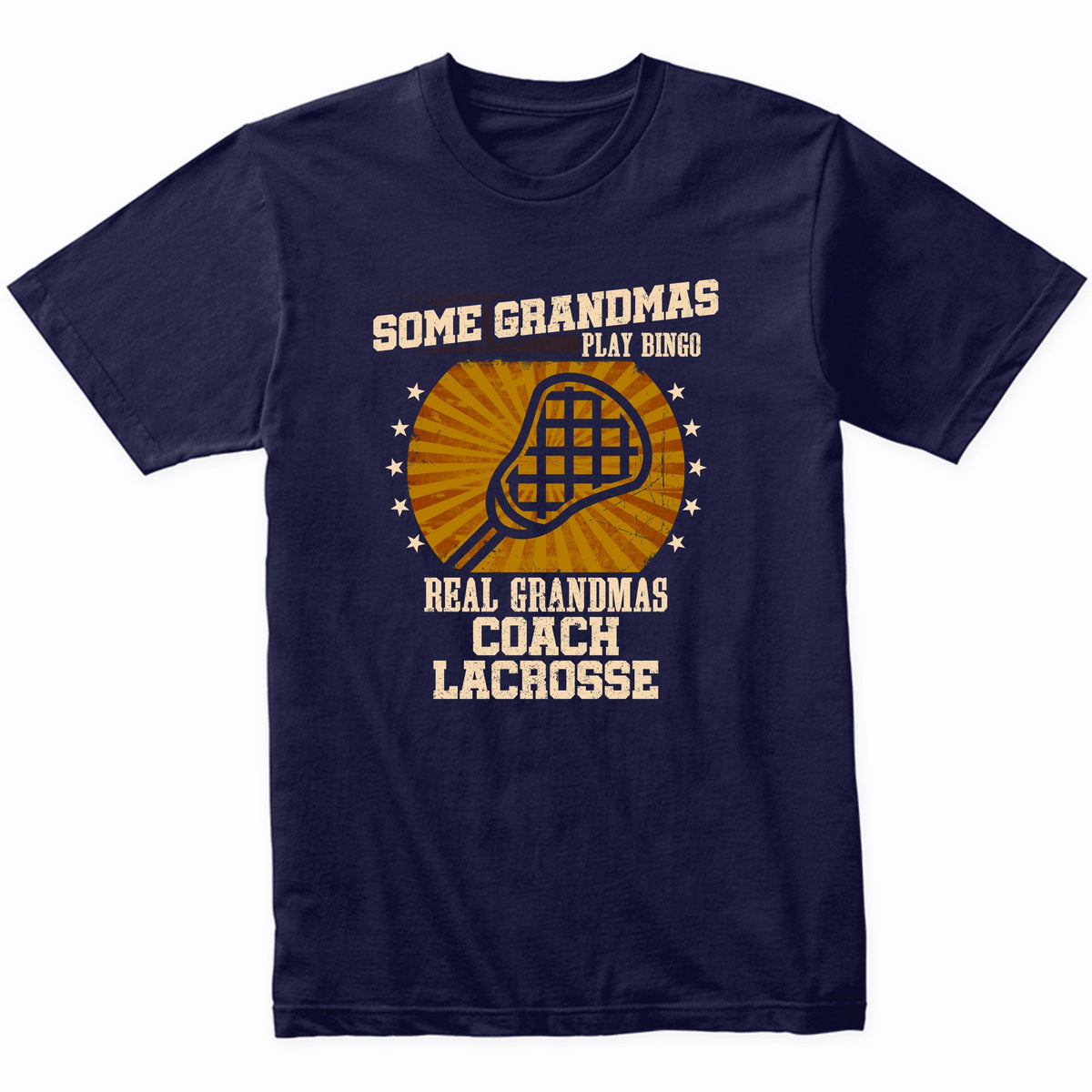 Lacrosse Grandma Shirt - Real Grandmas Coach Lacrosse T-Shirt
