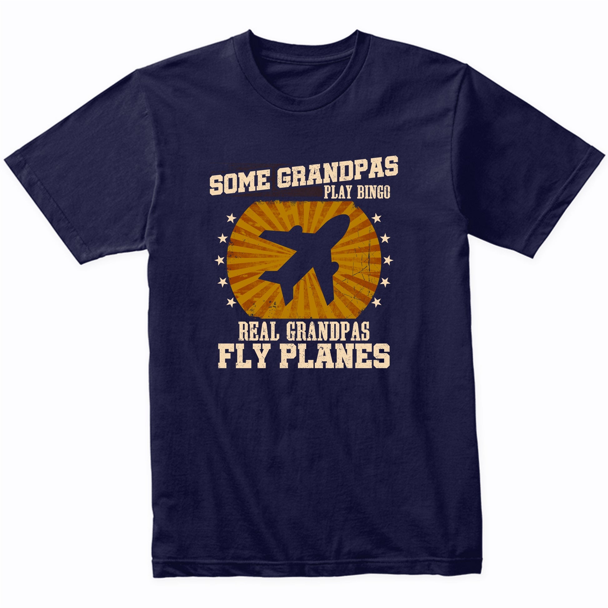 Pilot Grandpa Shirt - Real Grandpas Fly Planes T-Shirt