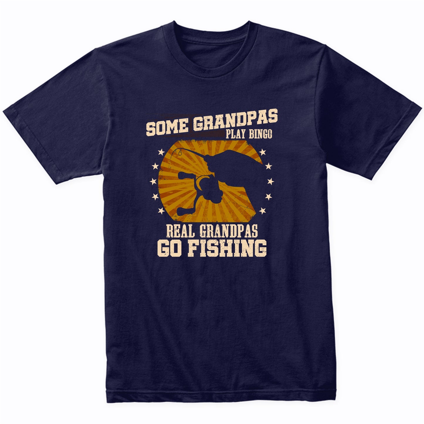 Fishing Grandpa Shirt - Real Grandpas Go Fishing T-Shirt