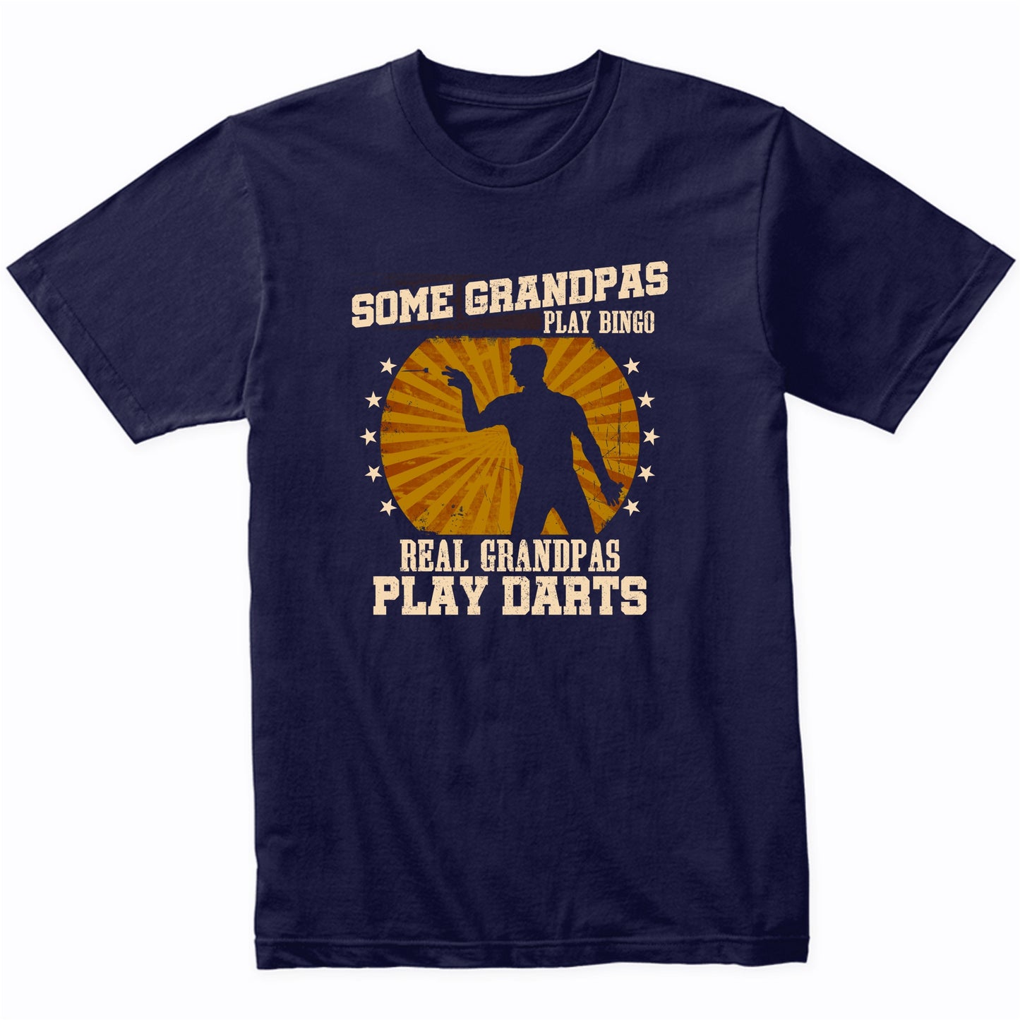 Darts Grandpa Shirt - Real Grandpas Play Darts T-Shirt