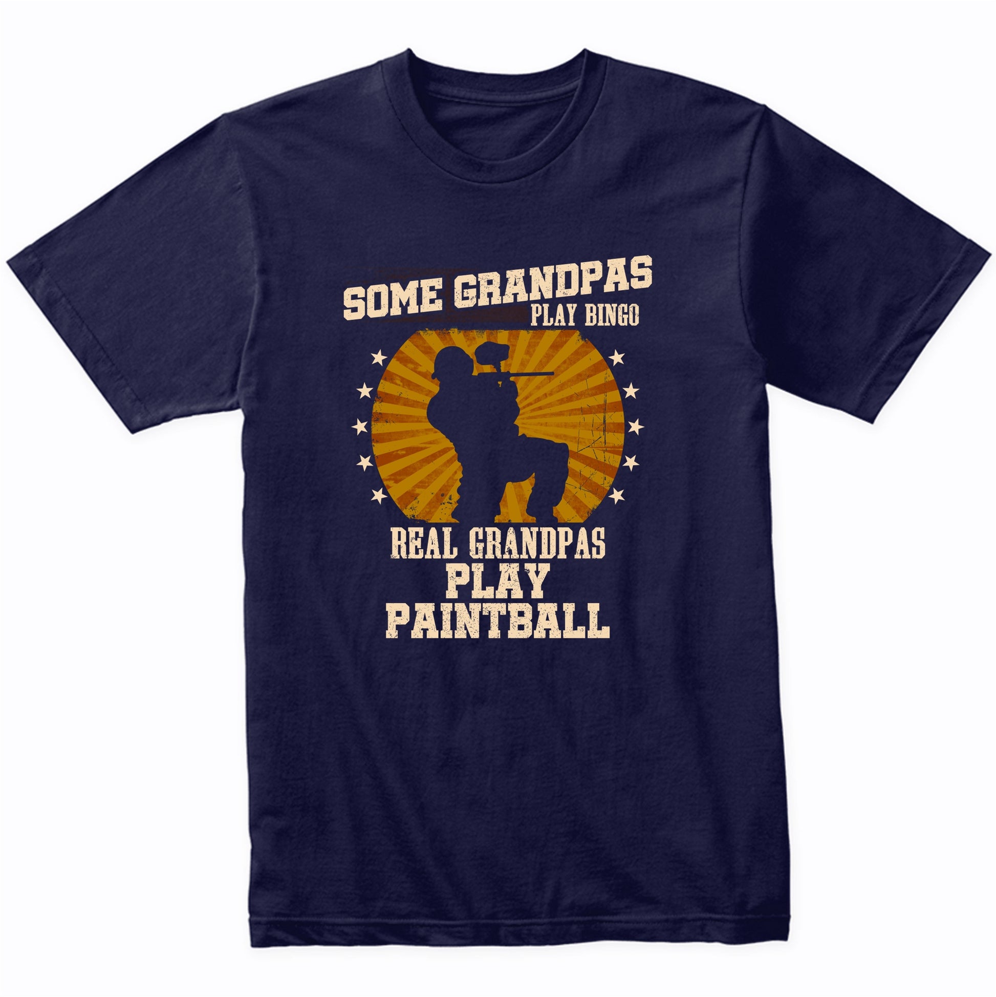 Paintball Grandpa Shirt - Real Grandpas Play Paintball T-Shirt