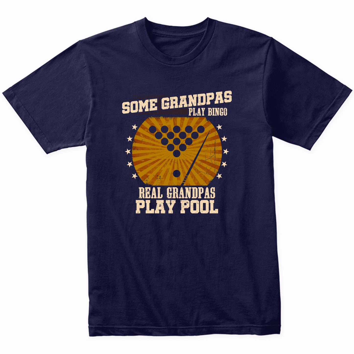 Billiards Grandpa Shirt - Real Grandpas Play Pool T-Shirt