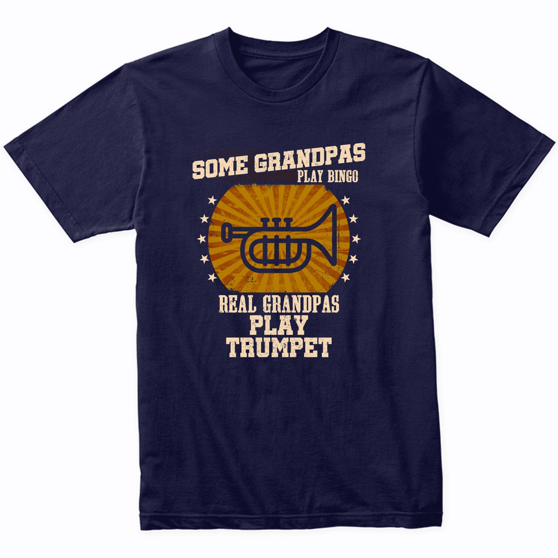 Trumpet Grandpa Shirt - Real Grandpas Play Trumpet T-Shirt