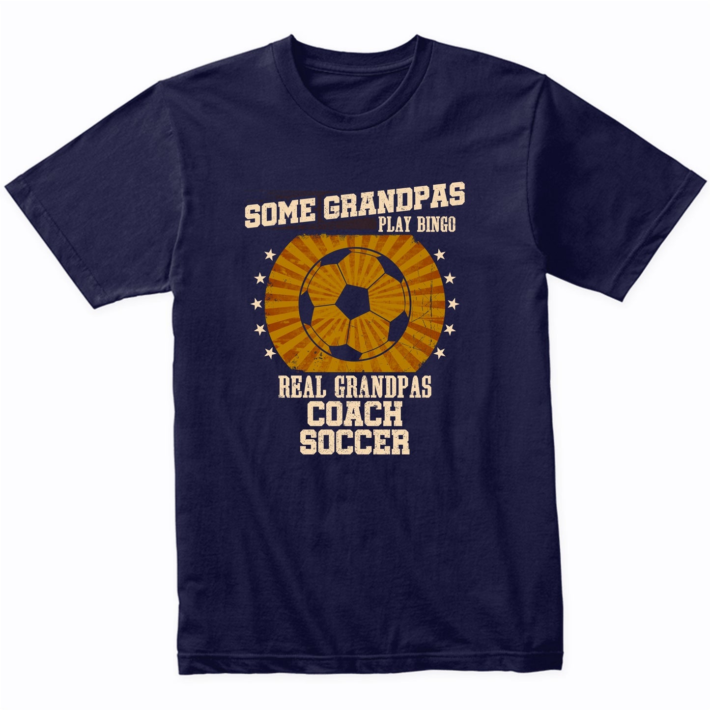Soccer Grandpa Shirt - Real Grandpas Coach Soccer T-Shirt