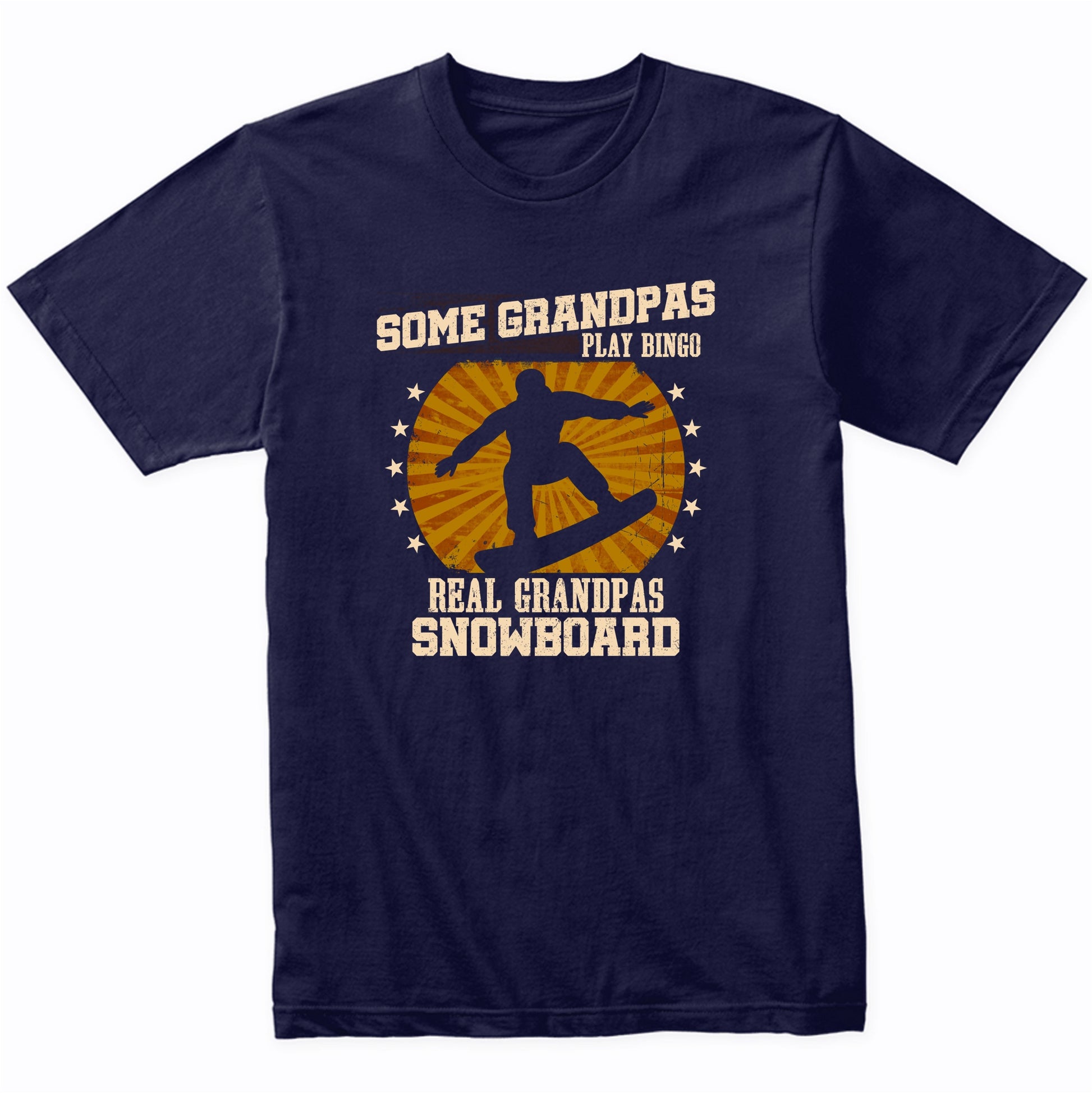 Snowboarding Grandpa Shirt - Real Grandpas Snowboard T-Shirt