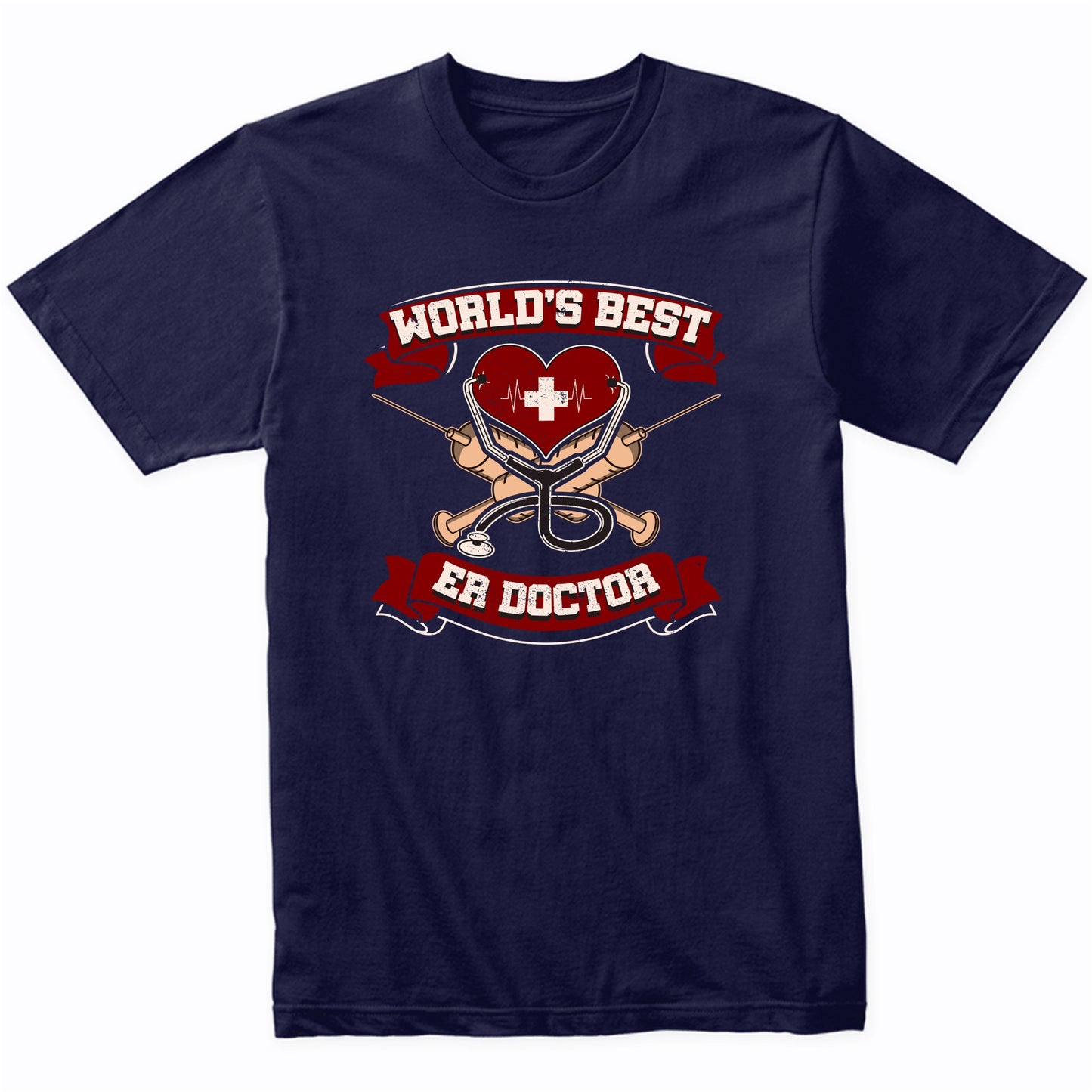 World's Best ER Doctor Emergency Room Doctor Graphic T-Shirt