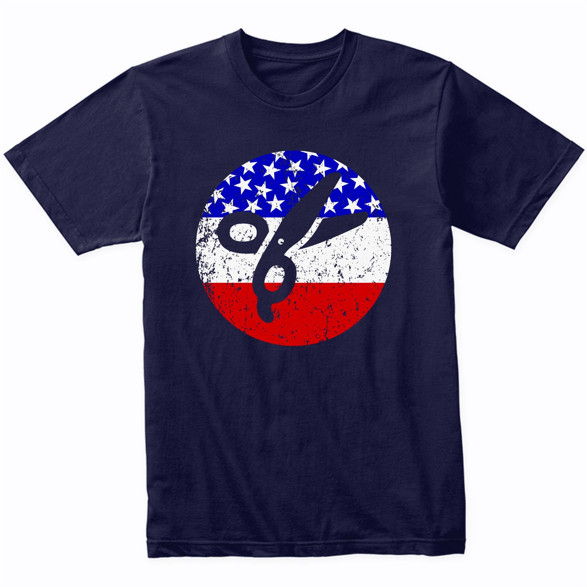 American Flag Barber Hairdresser Shirt - Retro Scissors Shirt