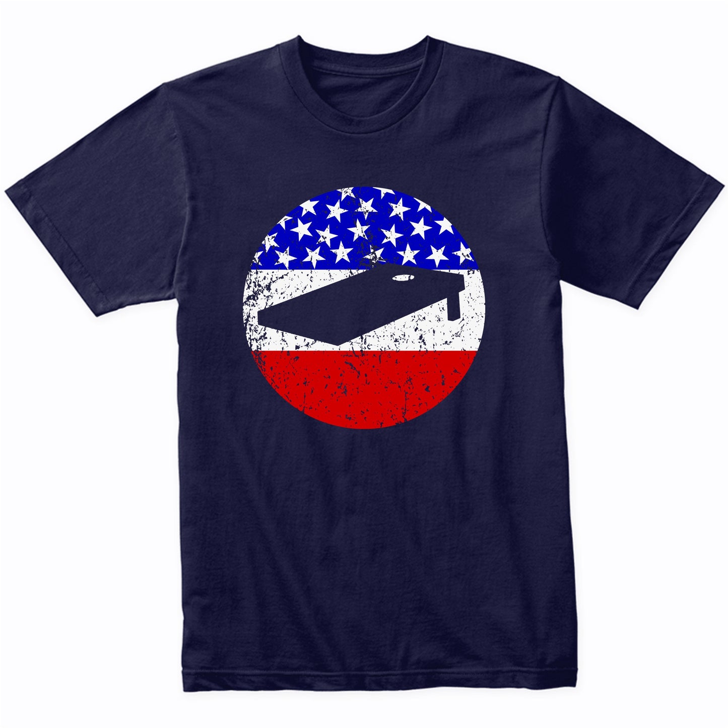 American Flag Cornhole Shirt - Retro Cornhole Board T-Shirt