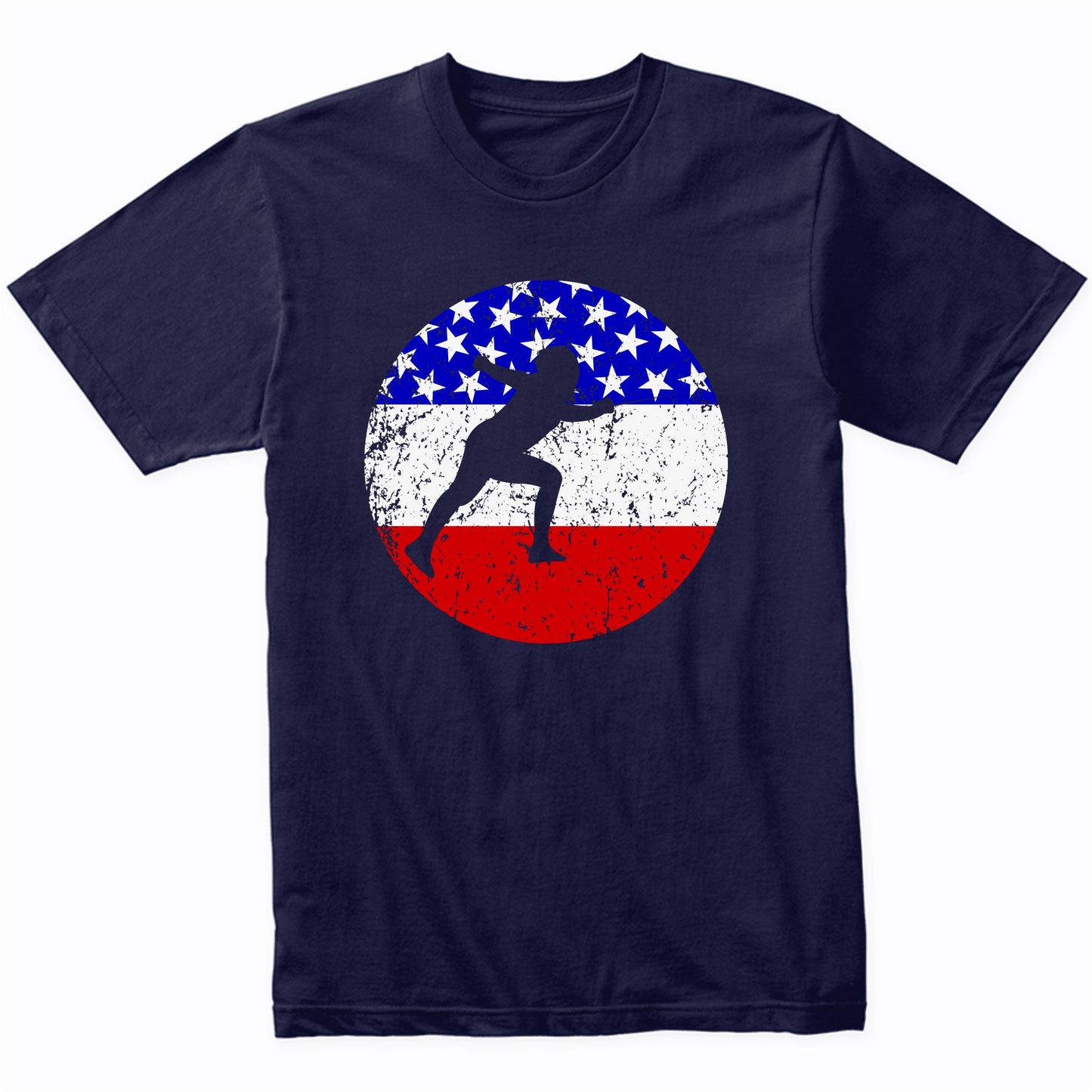 American Flag Fencing Shirt - Retro Fencer T-Shirt