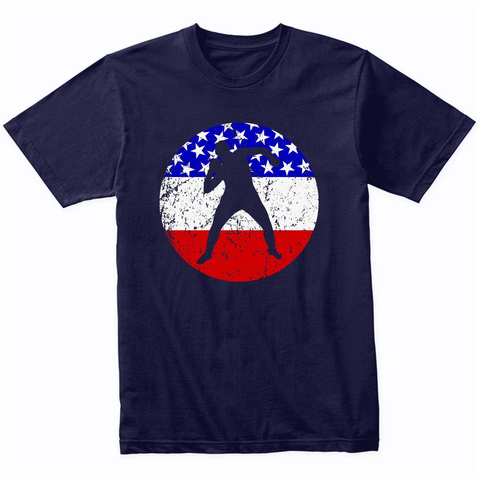 American Flag Shot Put Shirt - Retro Track And Field T-Shirt