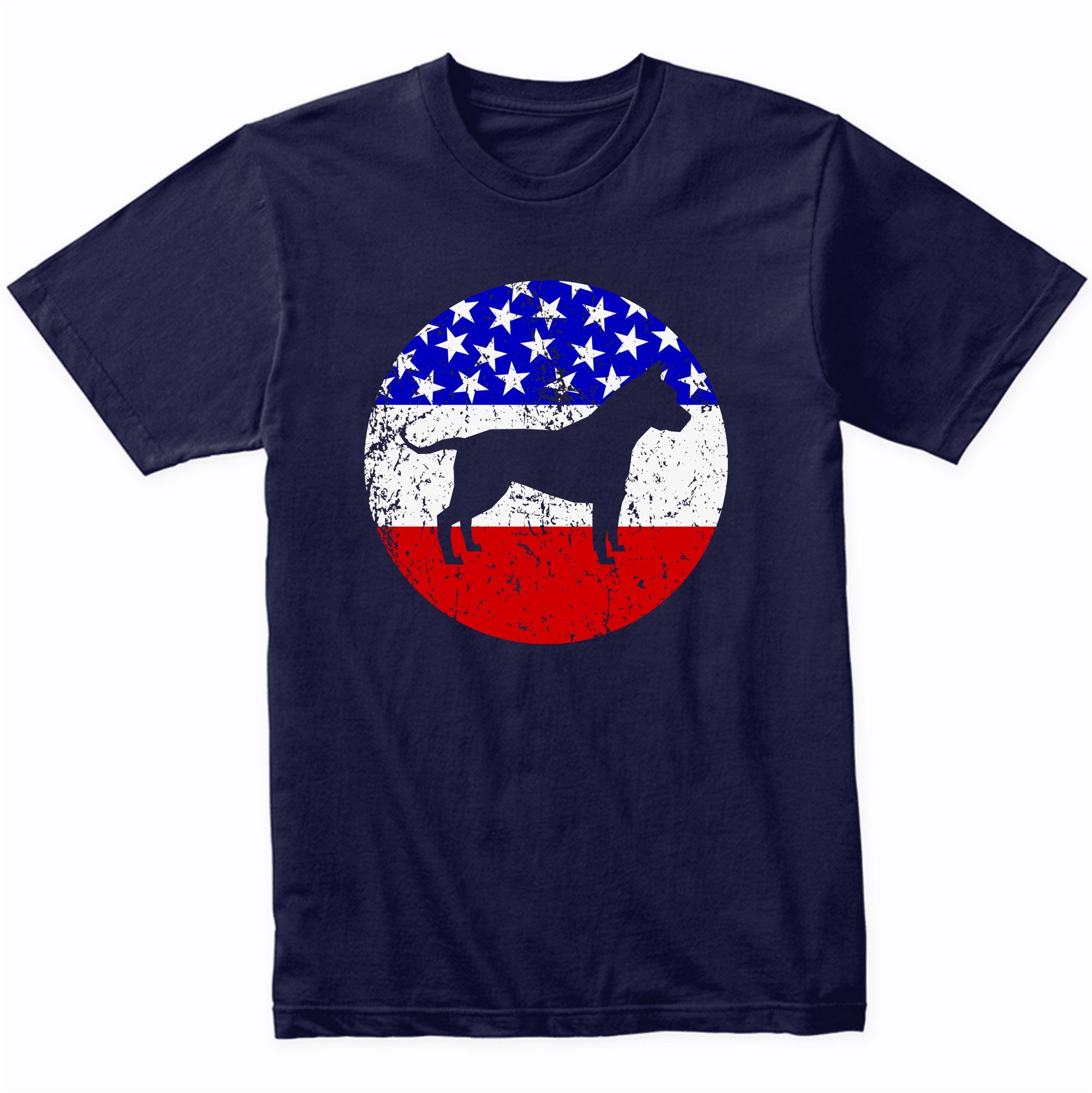 American Flag American Staffordshire Terrier Shirt - Retro Amstaff Shirt