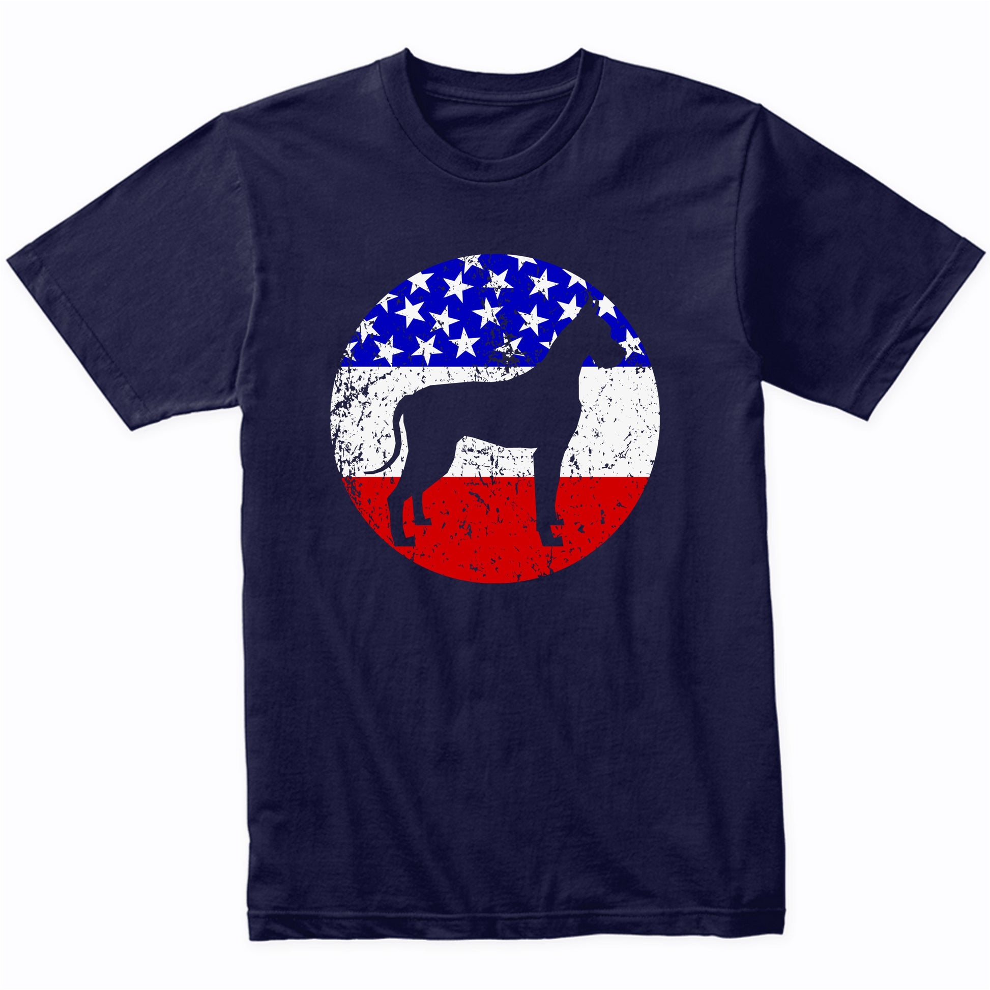 American Flag Great Dane Shirt - Retro Great Dane Dog T-Shirt