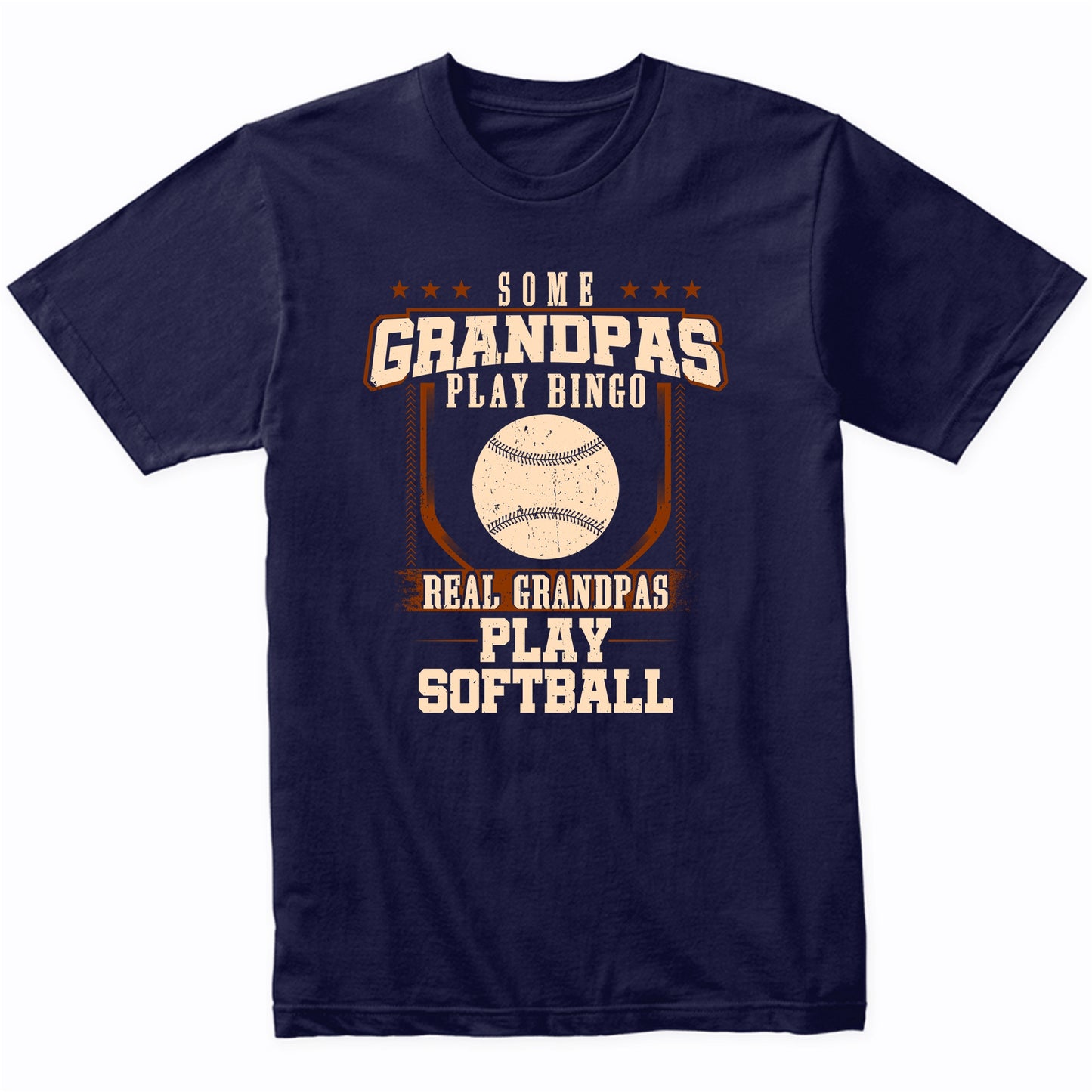 Some Grandpas Play Bingo Real Grandpas Play Softball Shirt
