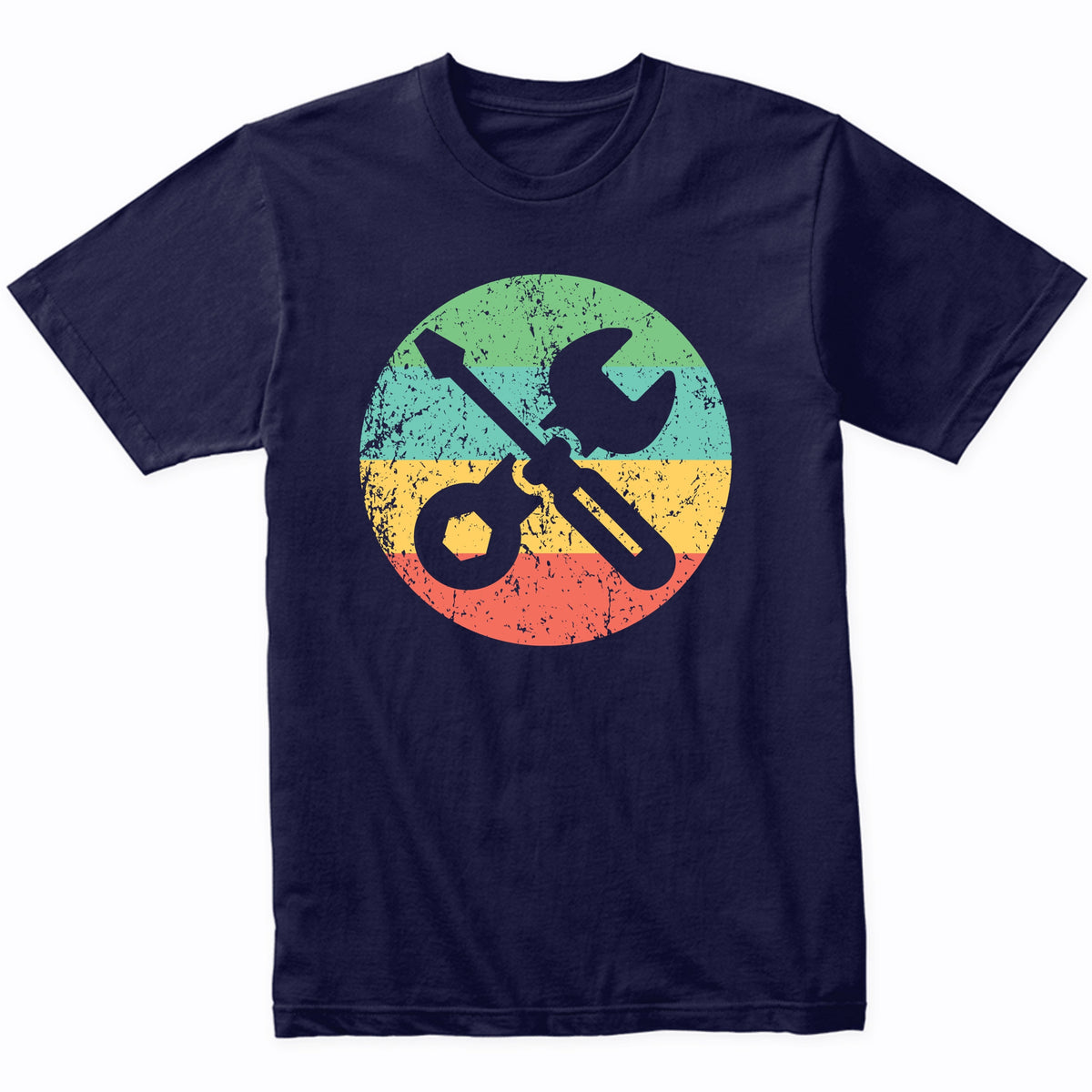 Car Mechanic Shirt - Retro Screwdriver Wrench T-Shirt