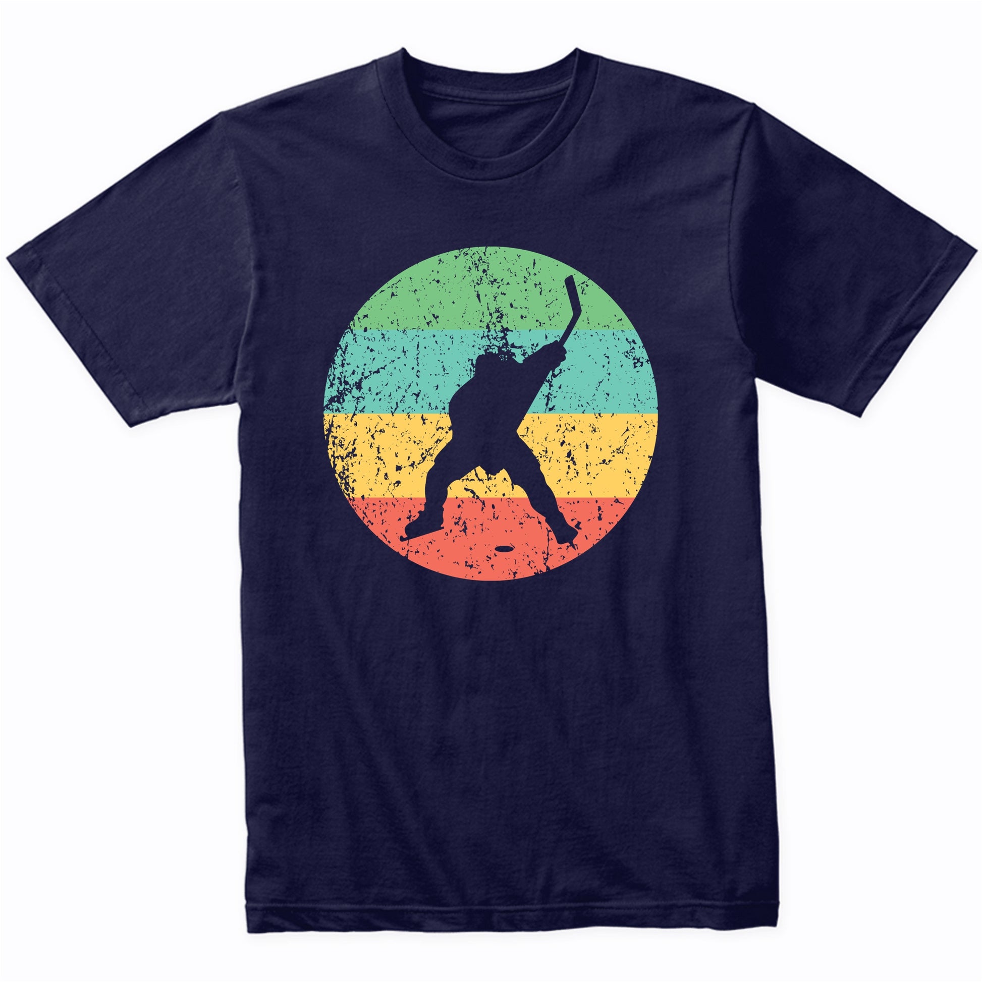 Hockey Shirt - Vintage Retro Hockey Player T-Shirt