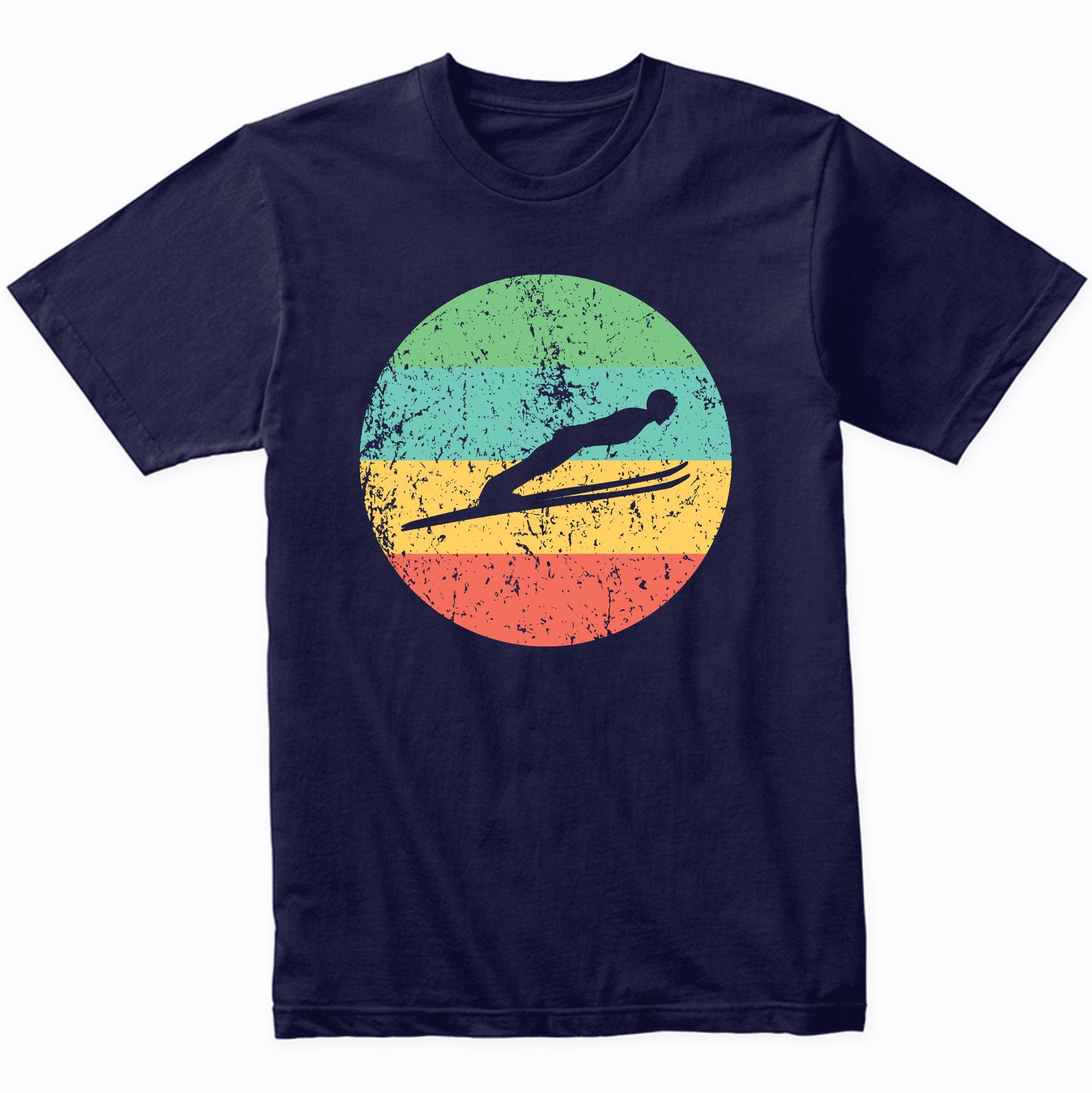 Ski Jumping Shirt - Vintage Retro Ski Jumper T-Shirt