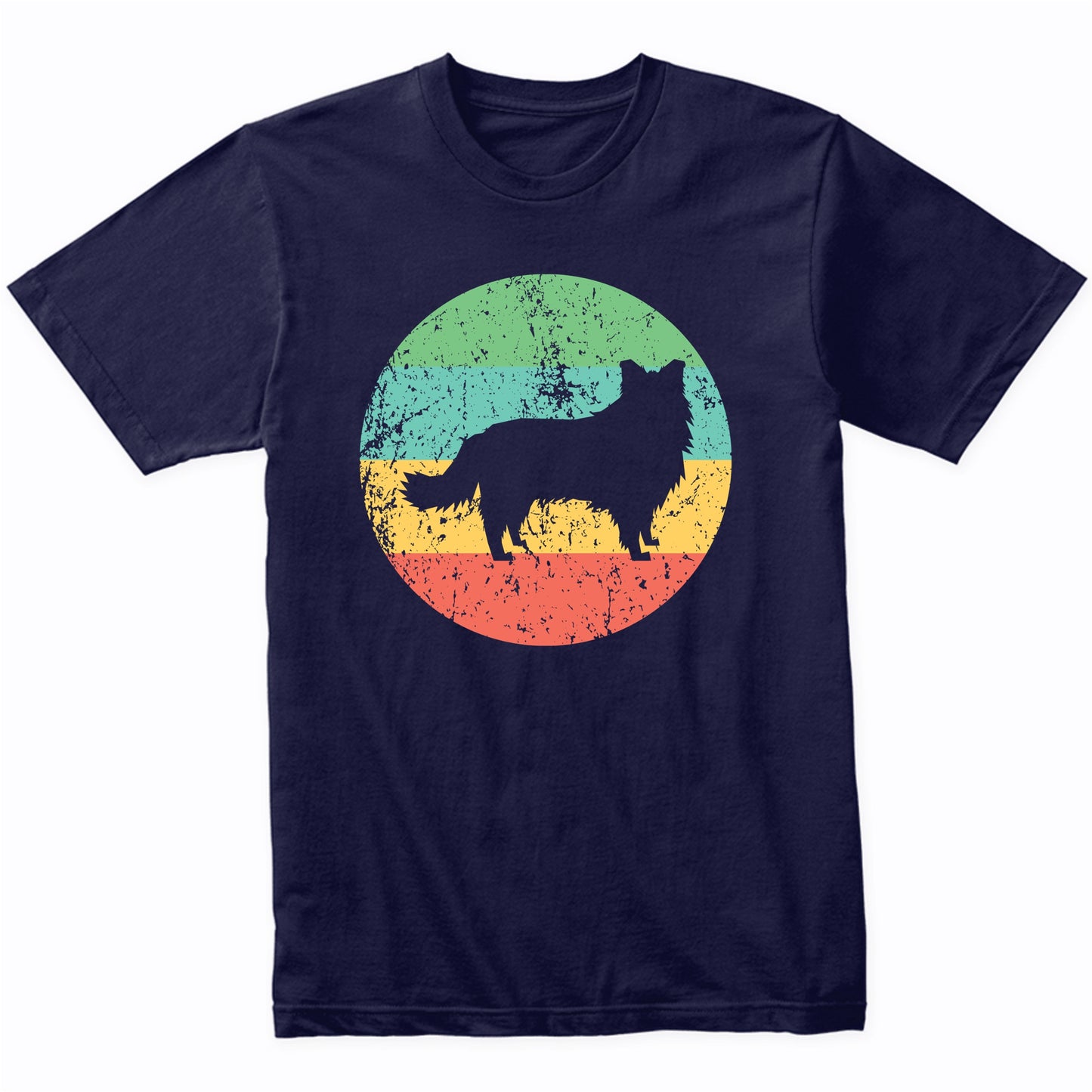 Border Collie Shirt - Vintage Retro Border Collie Dog Shirt