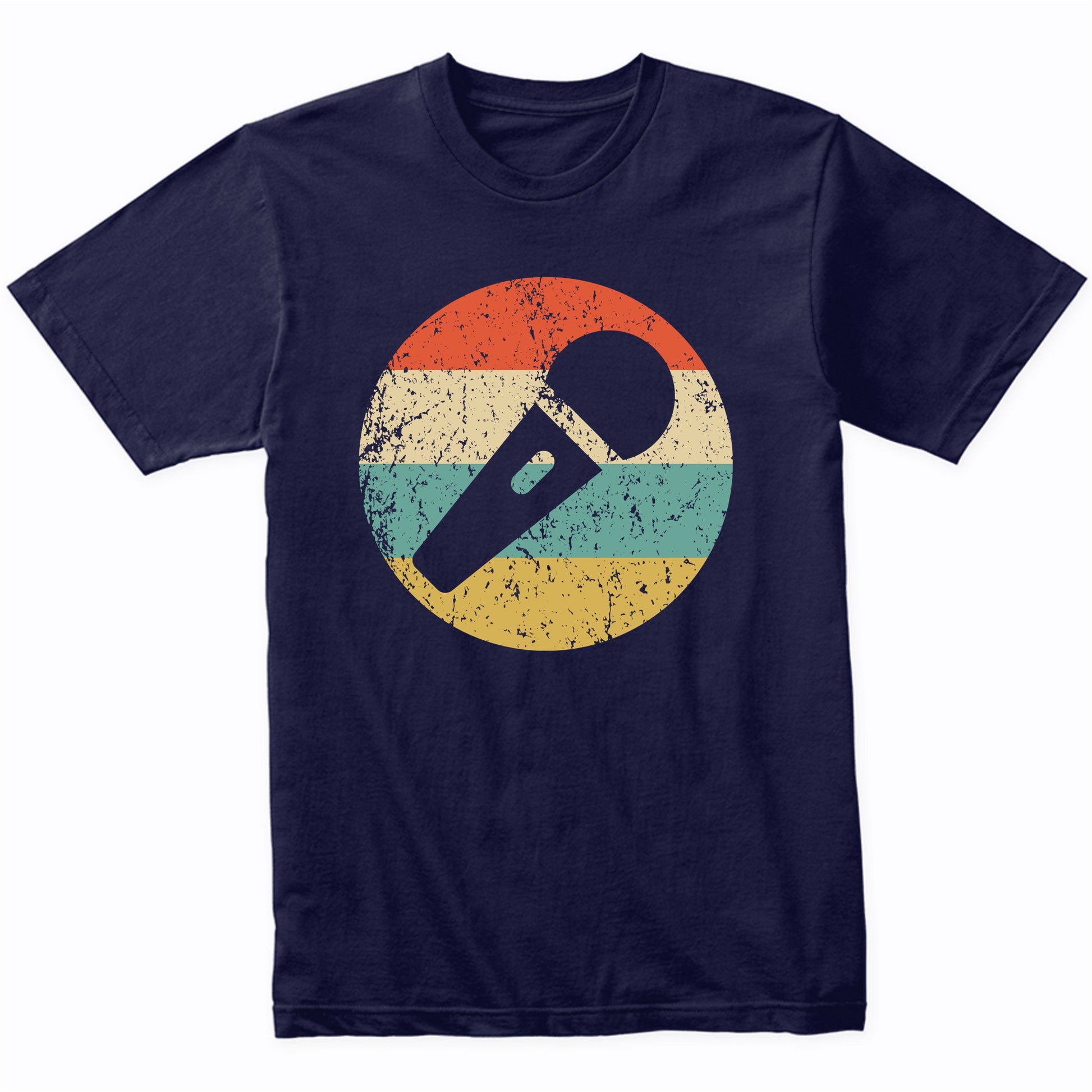 Karaoke Singer Shirt - Retro Microphone Icon T-Shirt