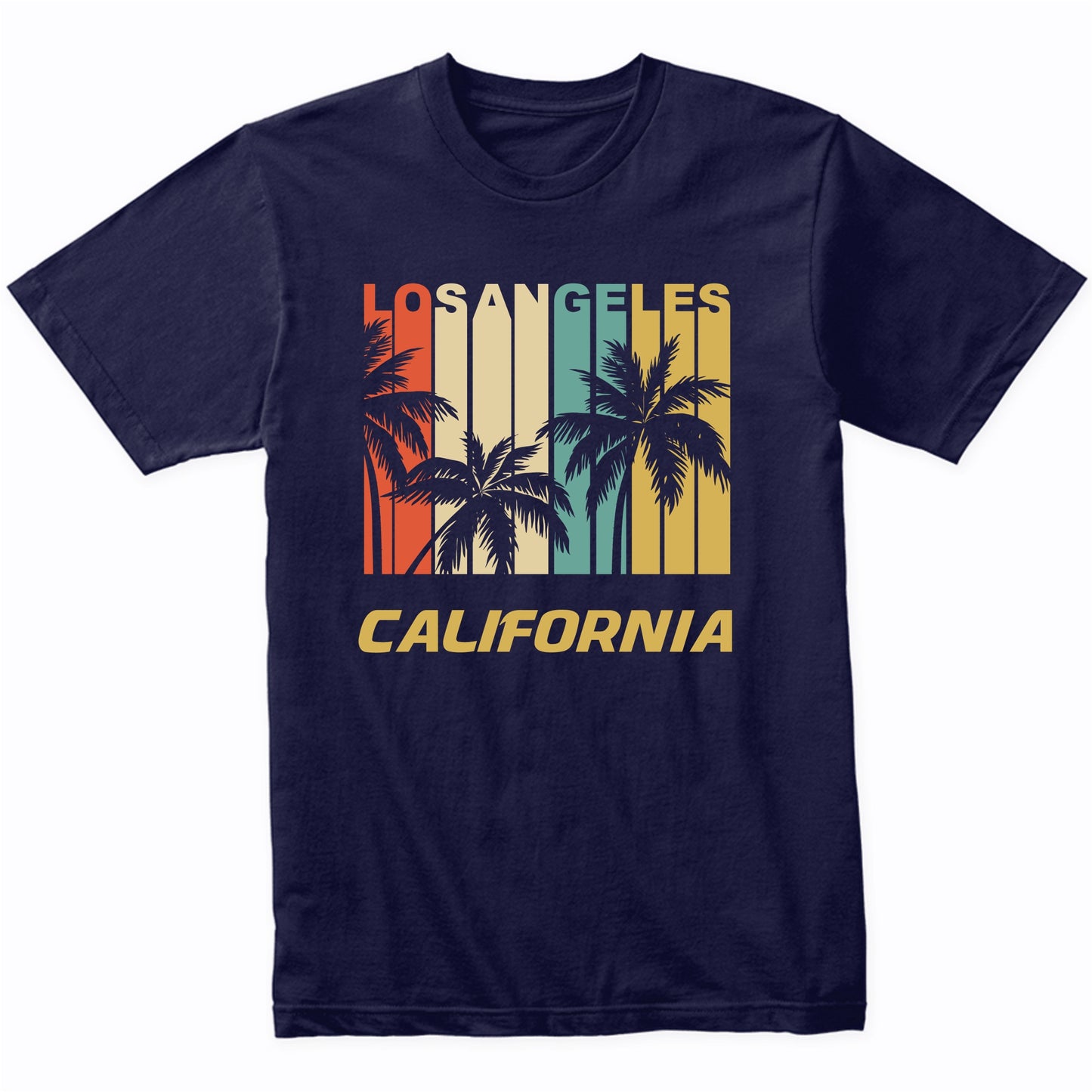 Retro Los Angeles California Palm Trees Vacation T-Shirt