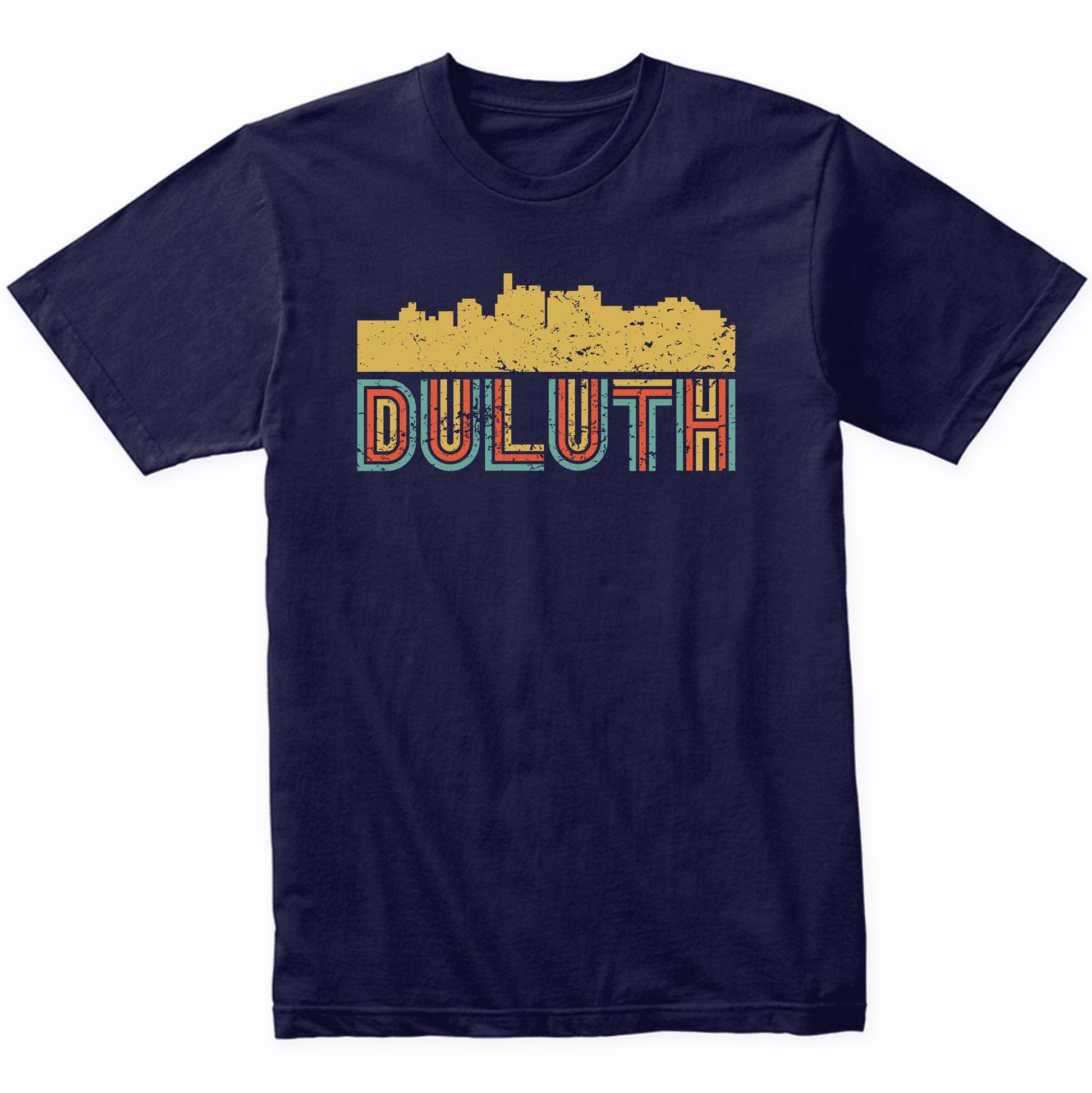 Retro Duluth Minnesota Skyline T-Shirt