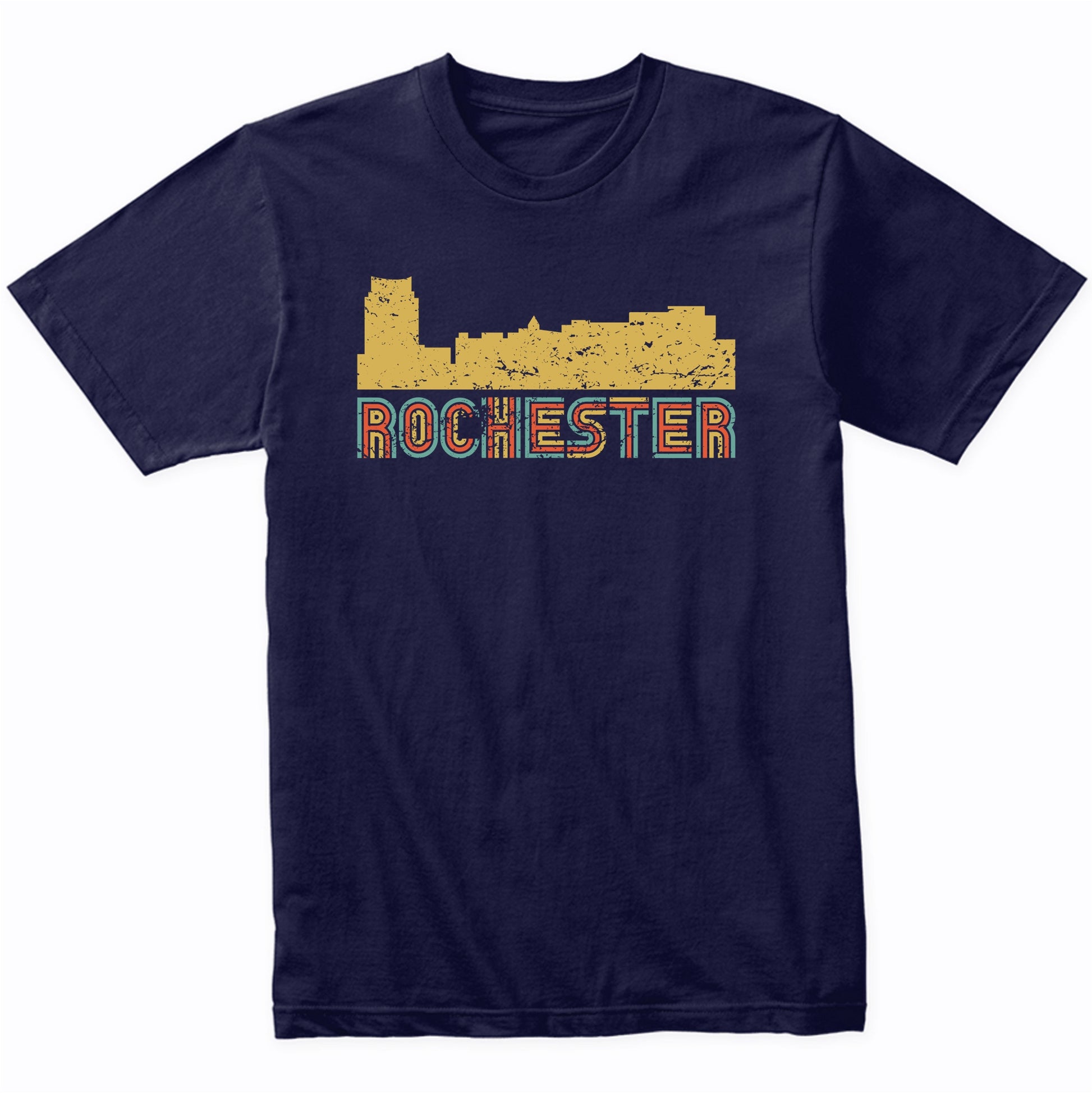 Retro Rochester Minnesota Skyline T-Shirt