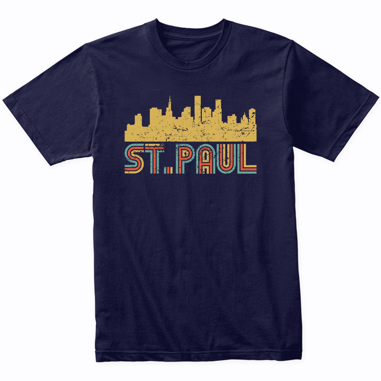 Retro St. Paul Minnesota Skyline T-Shirt