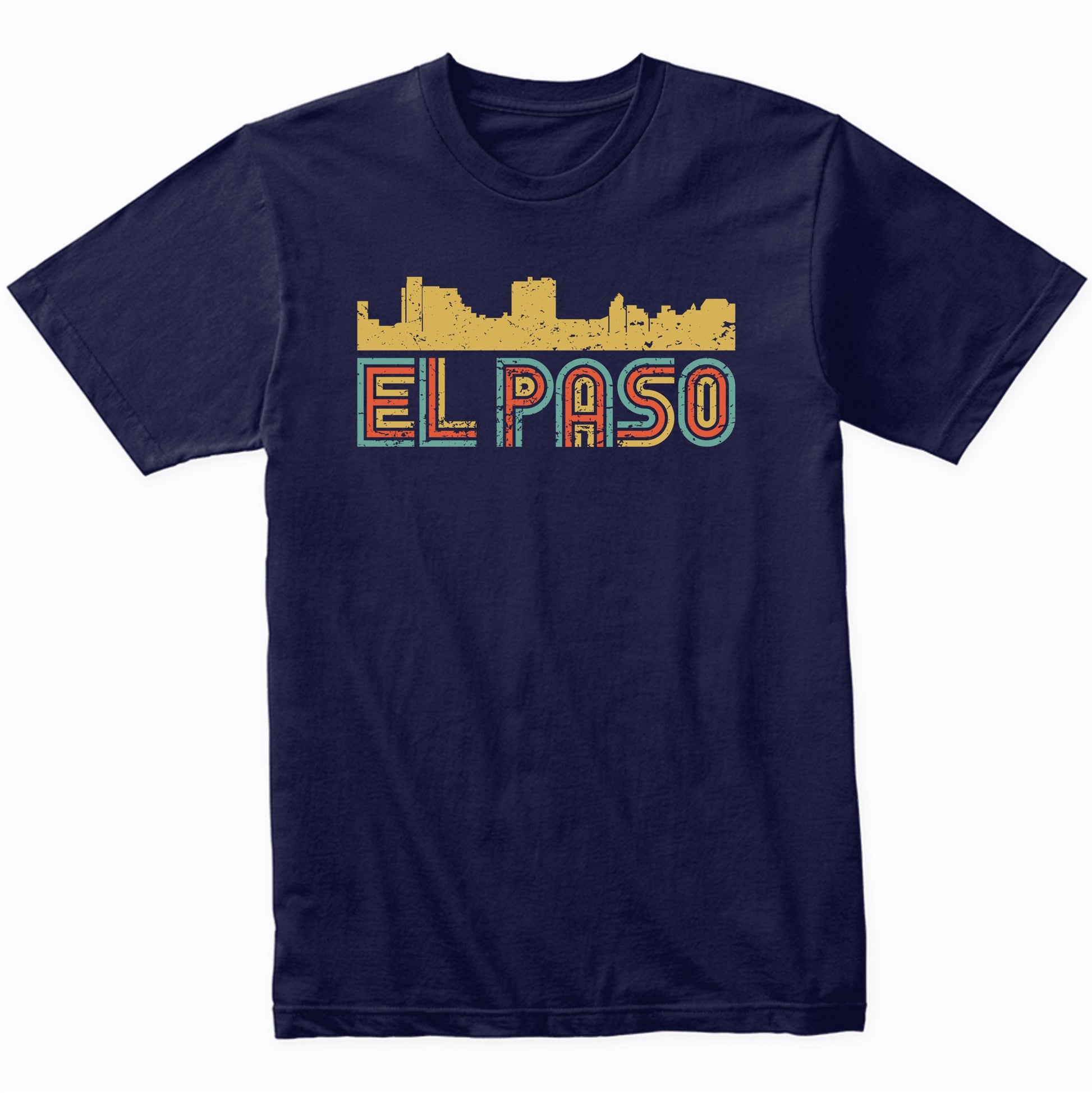 Retro El Paso Texas Skyline T-Shirt