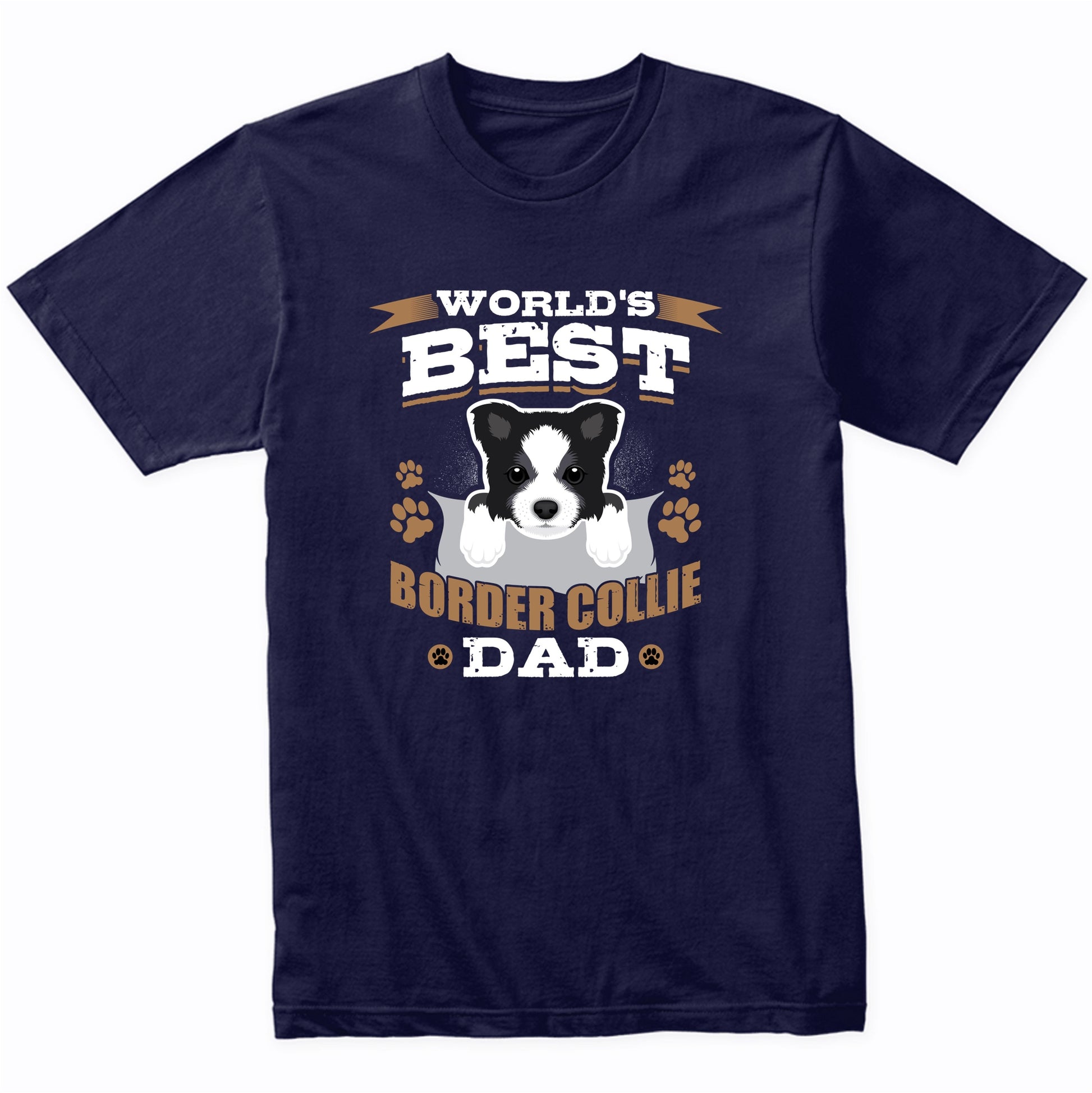 World's Best Border Collie Dad Dog Owner T-Shirt