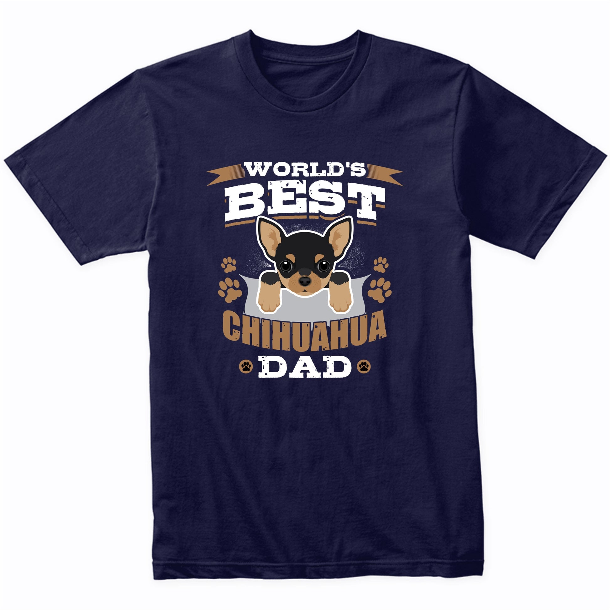 World's Best Chihuahua Dad Dog Owner T-Shirt
