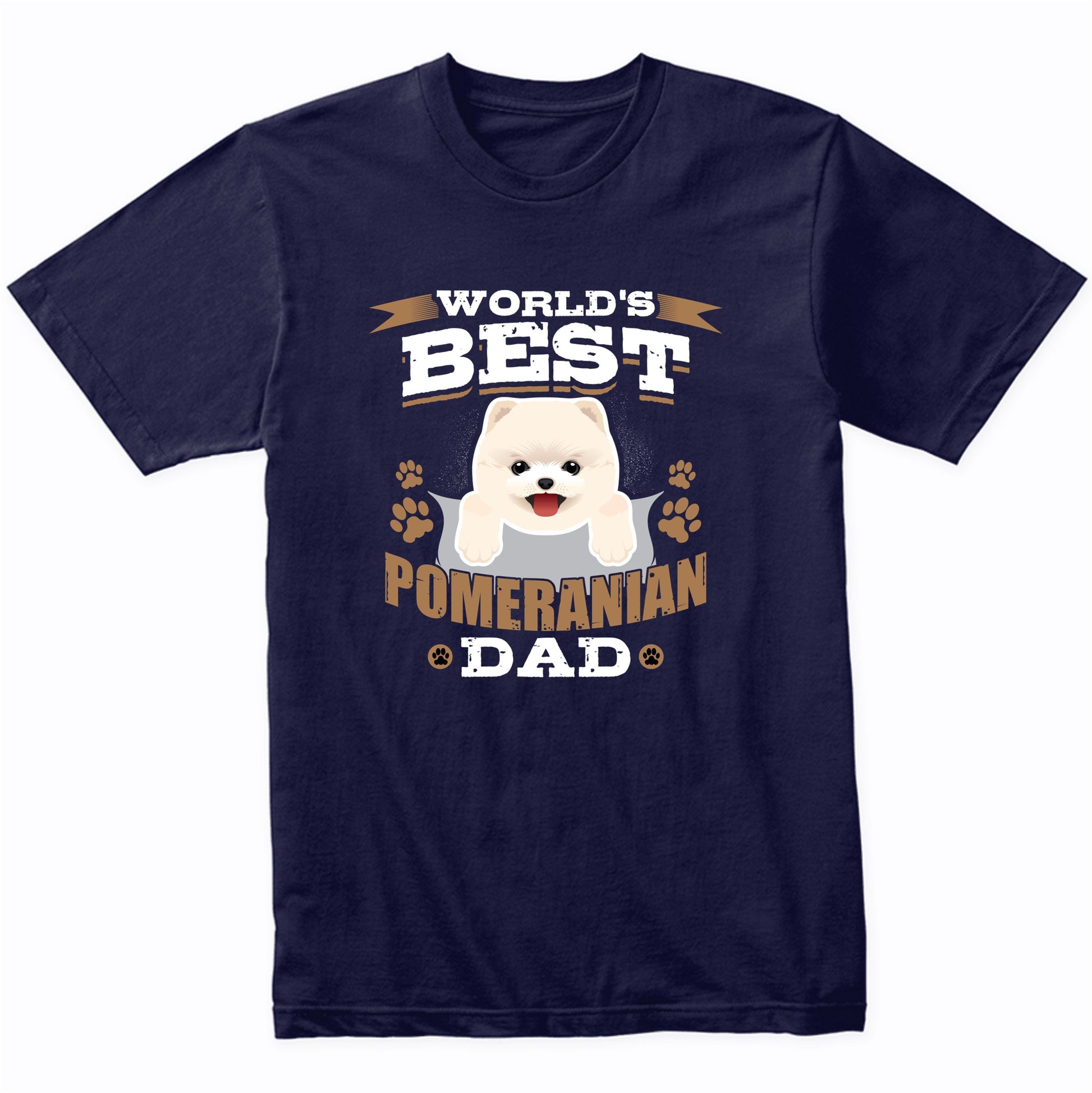 World's Best Pomeranian Dad Dog Owner T-Shirt