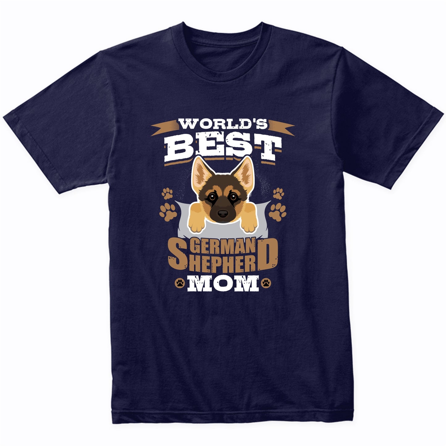 World's Best German Shepherd Mom Dog Owner T-Shirt