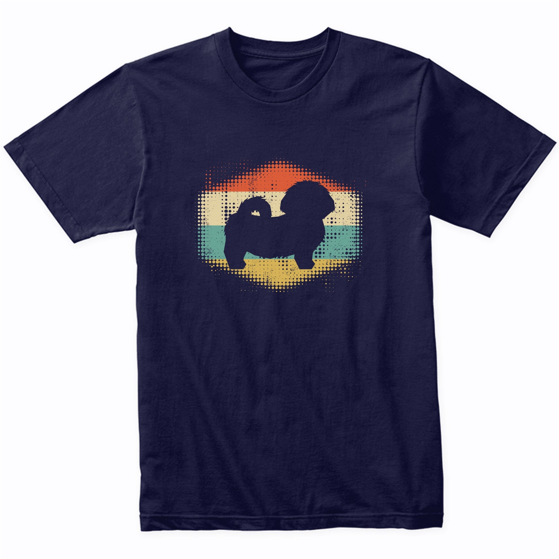 Vintage Retro Shih Tzu Silhouette Dog Owner T-Shirt