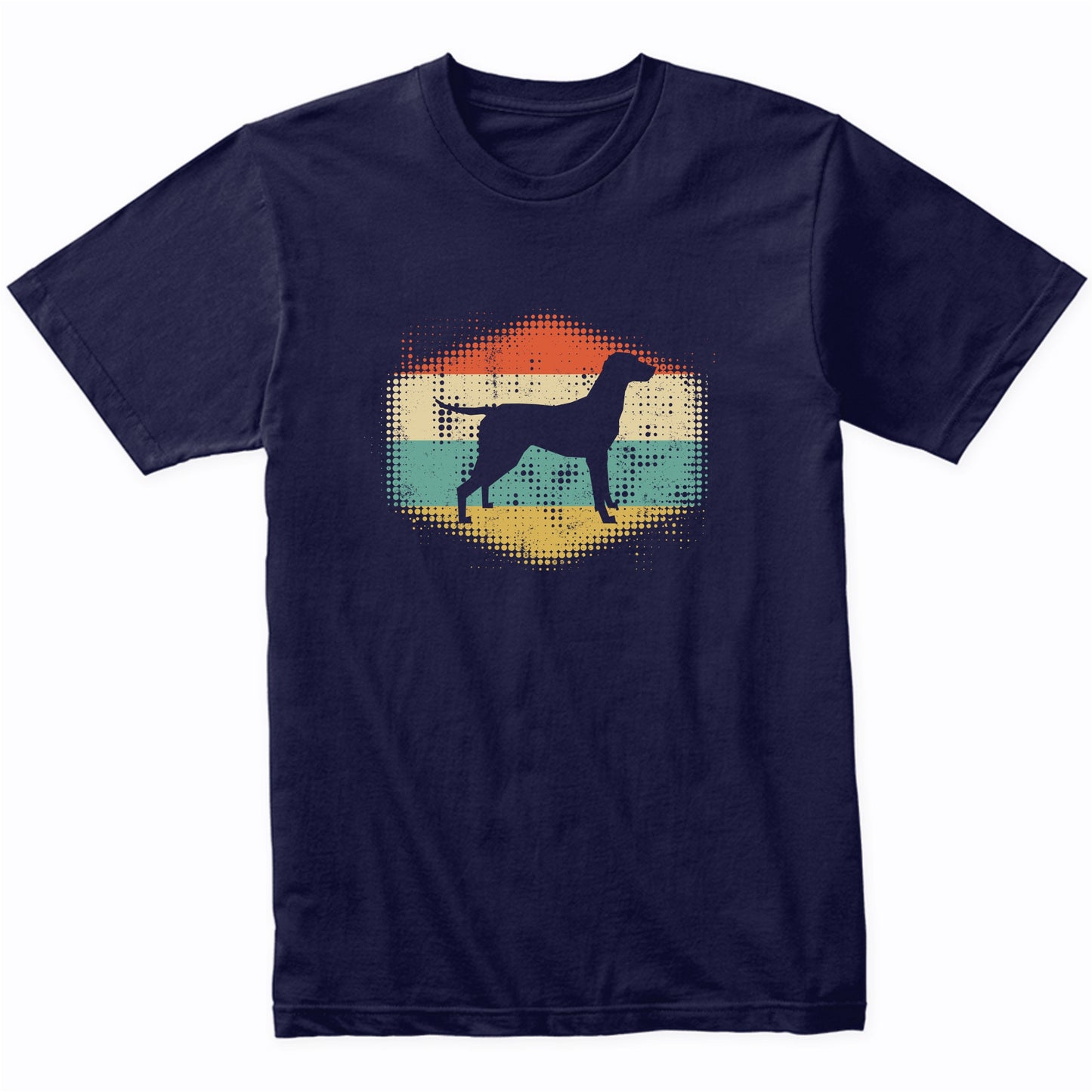 Vintage Retro Vizsla Silhouette Dog Owner T-Shirt