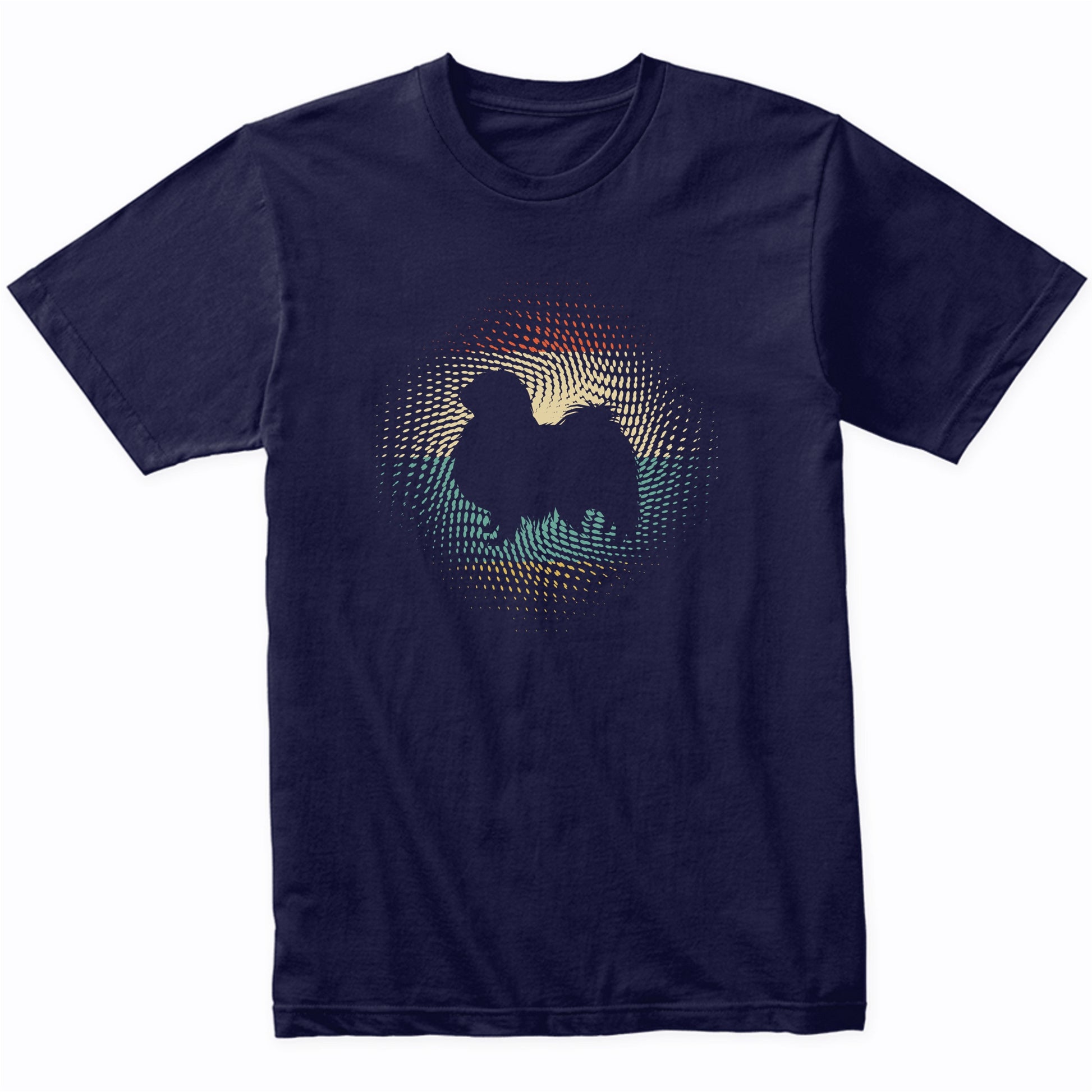 Vintage Retro Japanese Chin Silhouette Dog Owner T-Shirt