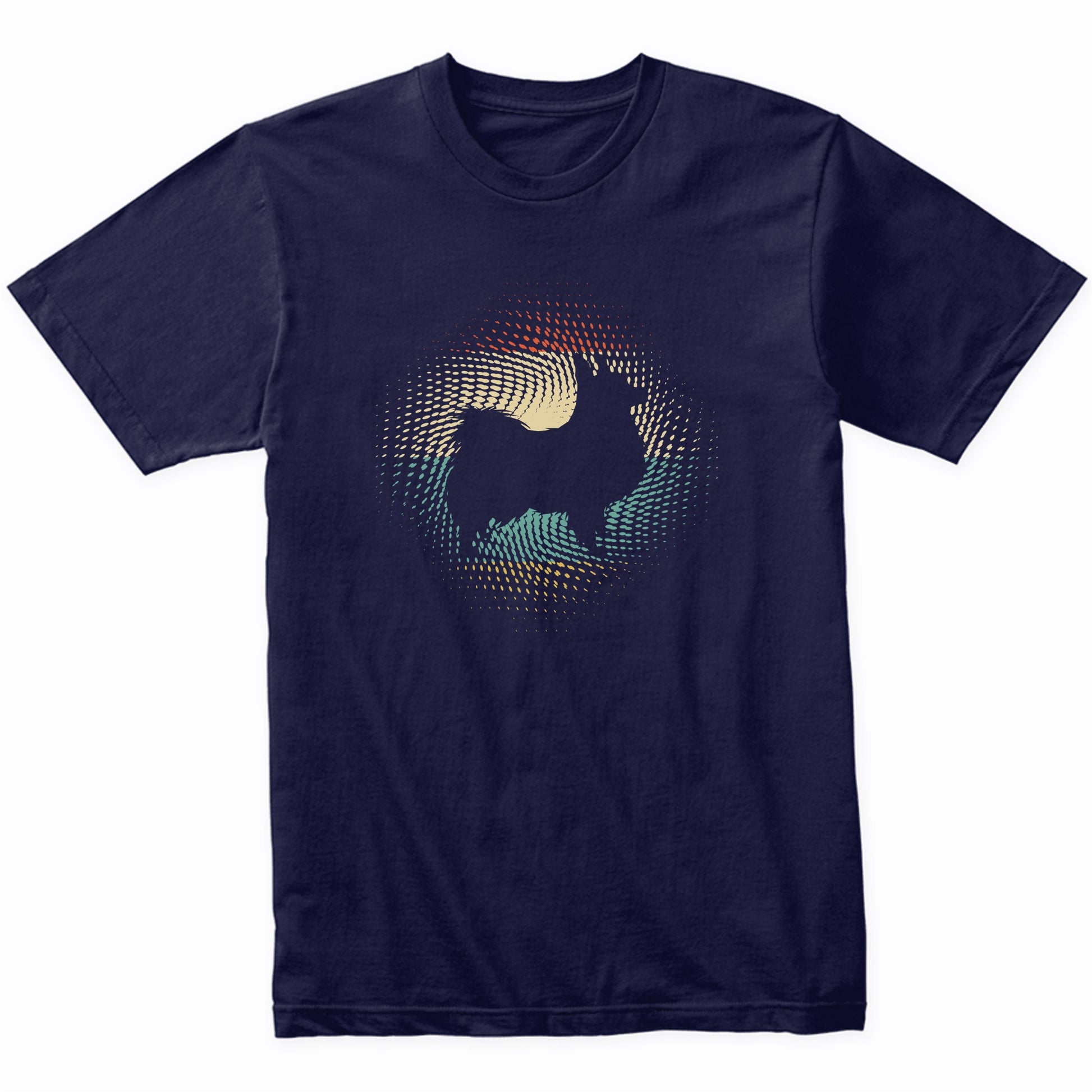 Vintage Retro Papillon Silhouette Dog Owner T-Shirt