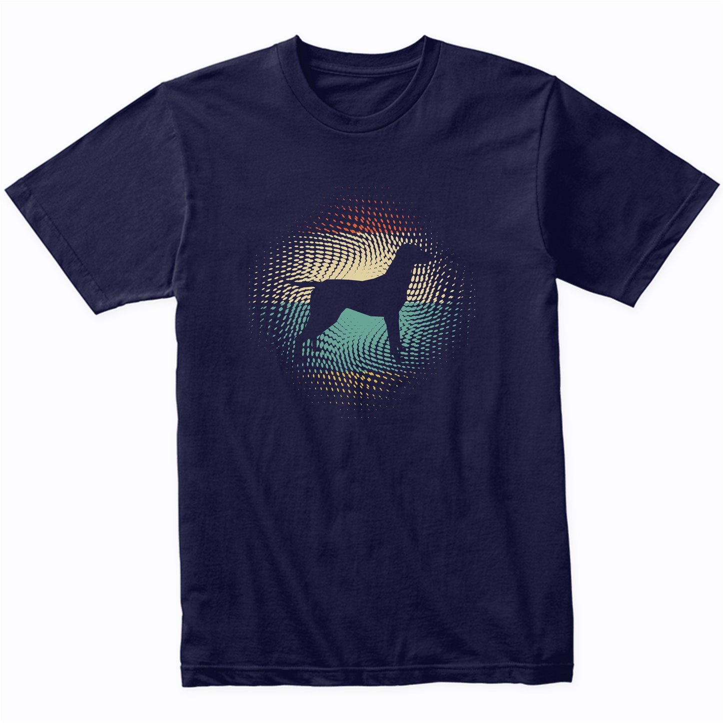 Vintage Retro Vizsla Silhouette Dog Owner T-Shirt
