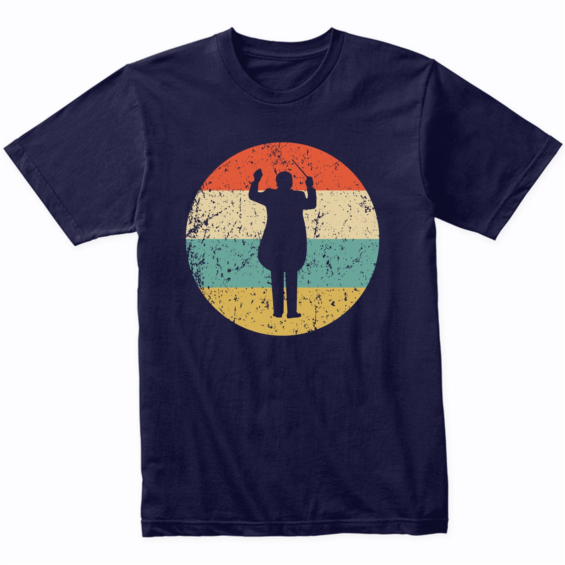 Orchestra Conductor Retro Style Music T-Shirt