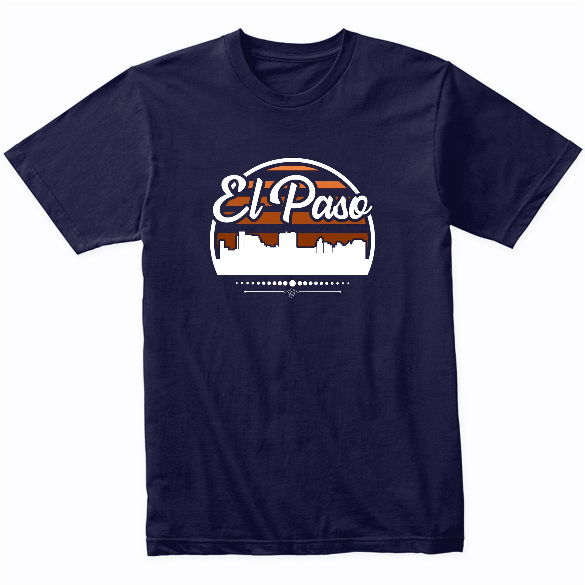 Retro El Paso Texas Sunset Skyline T-Shirt