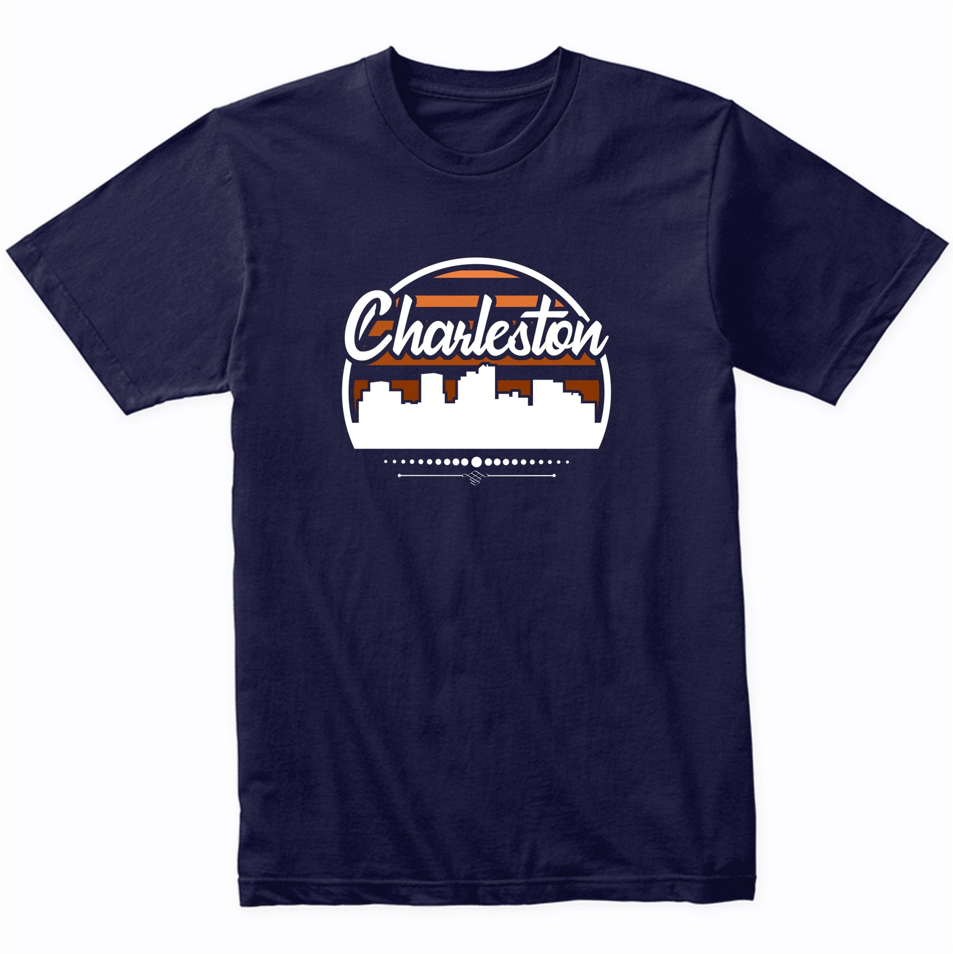 Retro Charleston West Virginia Sunset Skyline T-Shirt